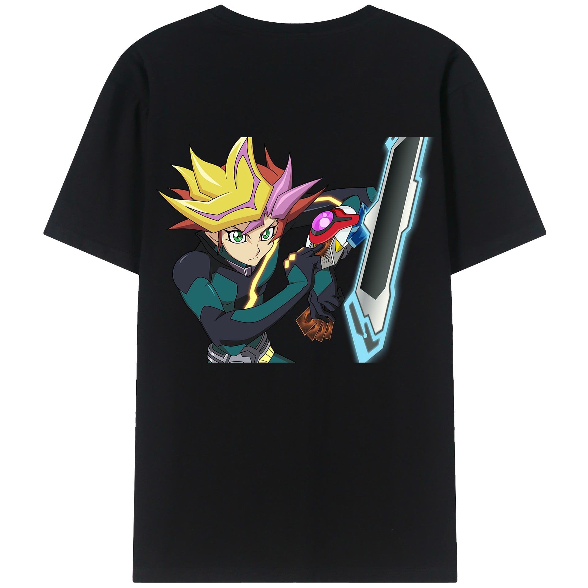 （画像用） 遊☆戯☆王 Yu-Gi-Oh! 綿100％半袖Tシャツ（背面プリント）