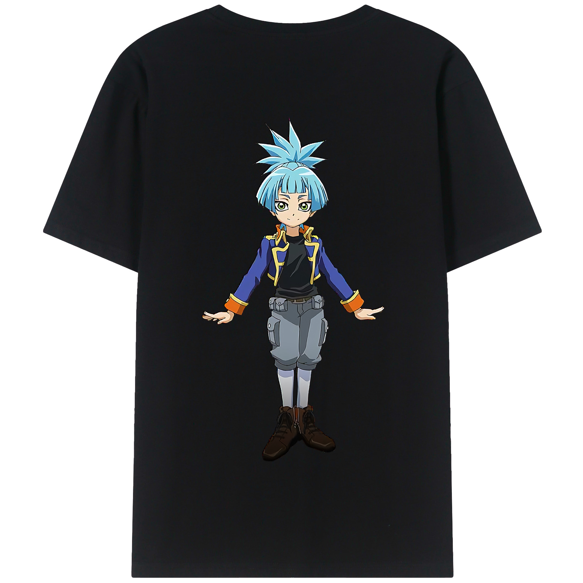 （画像用） 遊☆戯☆王 Yu-Gi-Oh! 綿100％半袖Tシャツ（背面プリント）