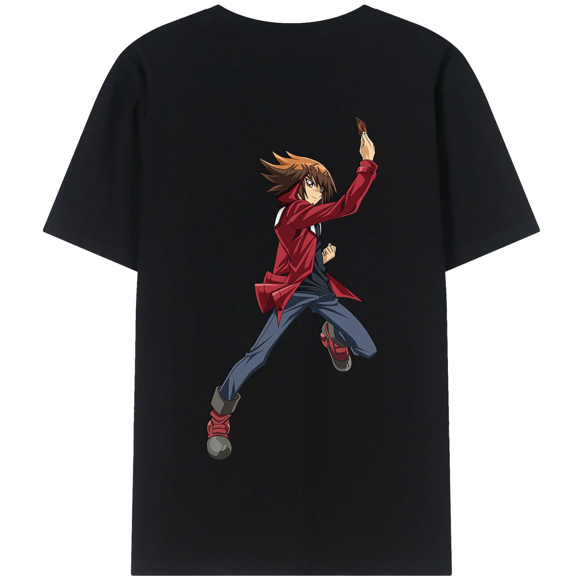（画像用） 遊☆戯☆王 Yu-Gi-Oh! 綿100％半袖Tシャツ（背面プリント）