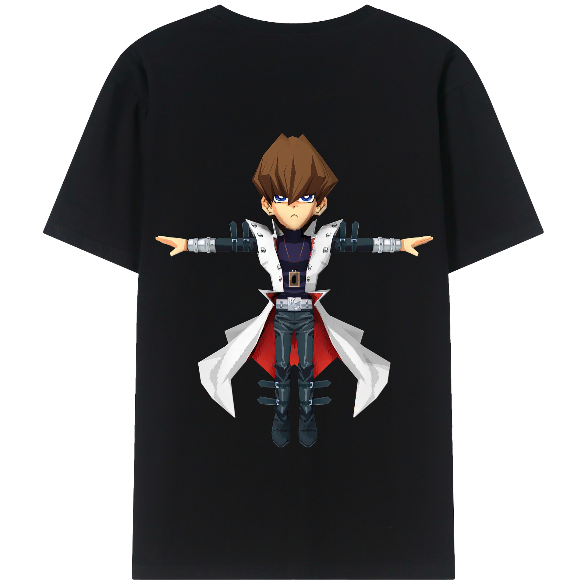 （画像用） 遊☆戯☆王 Yu-Gi-Oh! 綿100％半袖Tシャツ（背面プリント）
