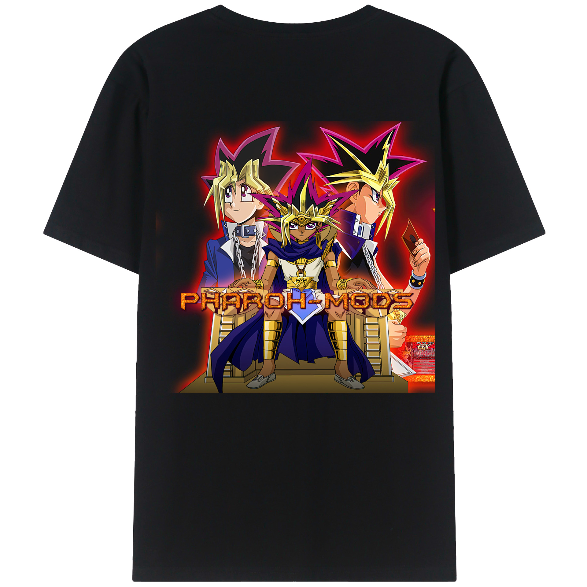 （画像用） 遊☆戯☆王 Yu-Gi-Oh! 綿100％半袖Tシャツ（背面プリント）