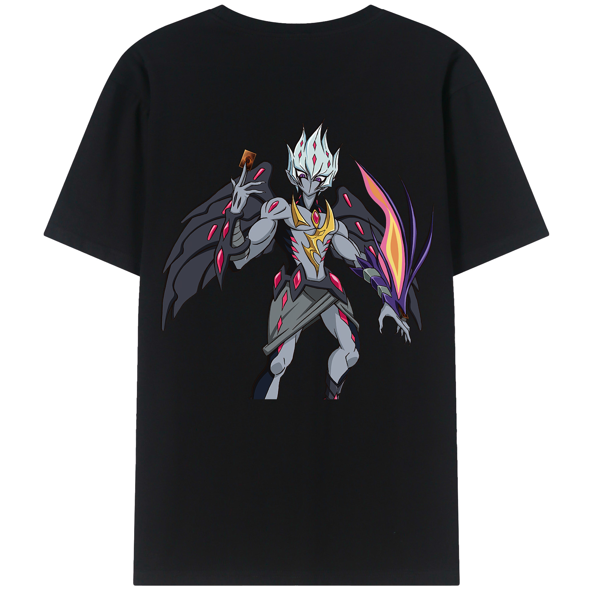（画像用） 遊☆戯☆王 Yu-Gi-Oh! 綿100％半袖Tシャツ（背面プリント）
