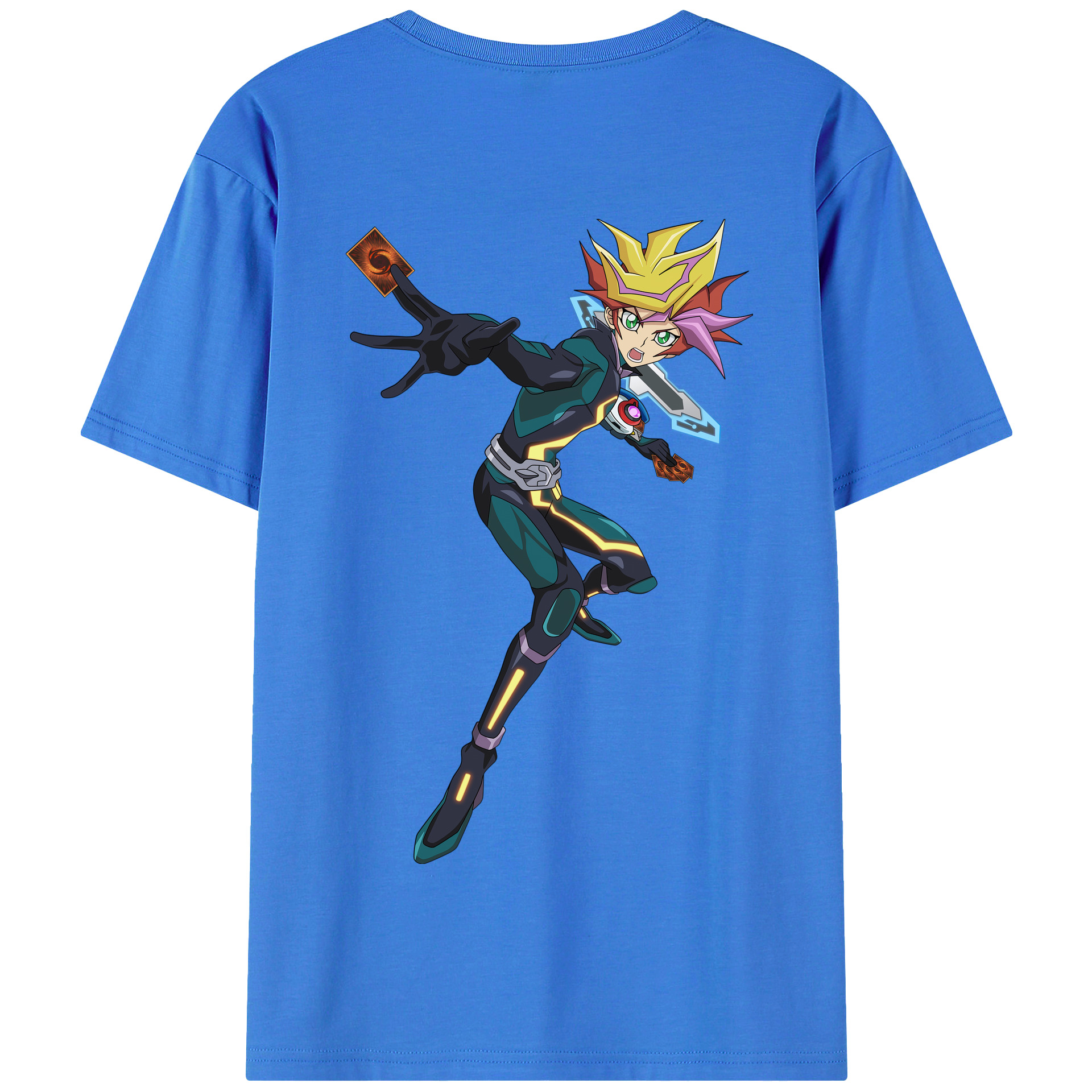 （画像用） 遊☆戯☆王 Yu-Gi-Oh! 綿100％半袖Tシャツ（背面プリント）