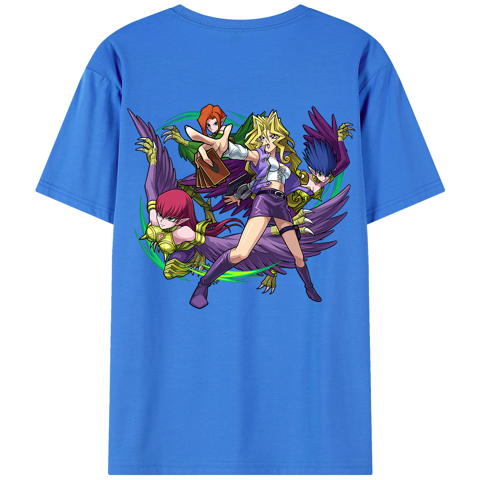 （画像用） 遊☆戯☆王 Yu-Gi-Oh! 綿100％半袖Tシャツ（背面プリント）