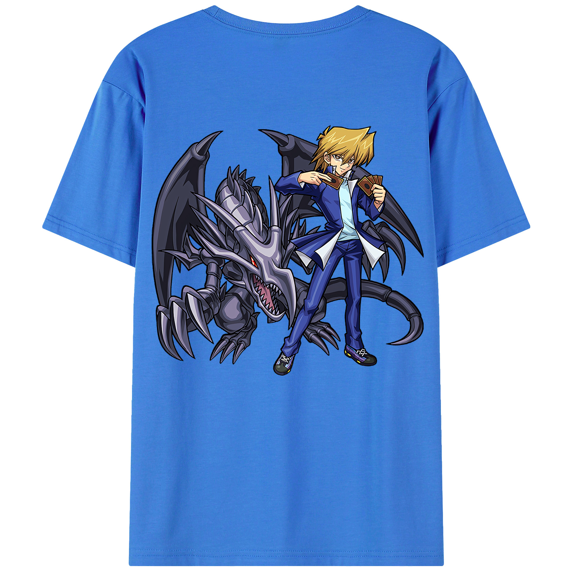 （画像用） 遊☆戯☆王 Yu-Gi-Oh! 綿100％半袖Tシャツ（背面プリント）