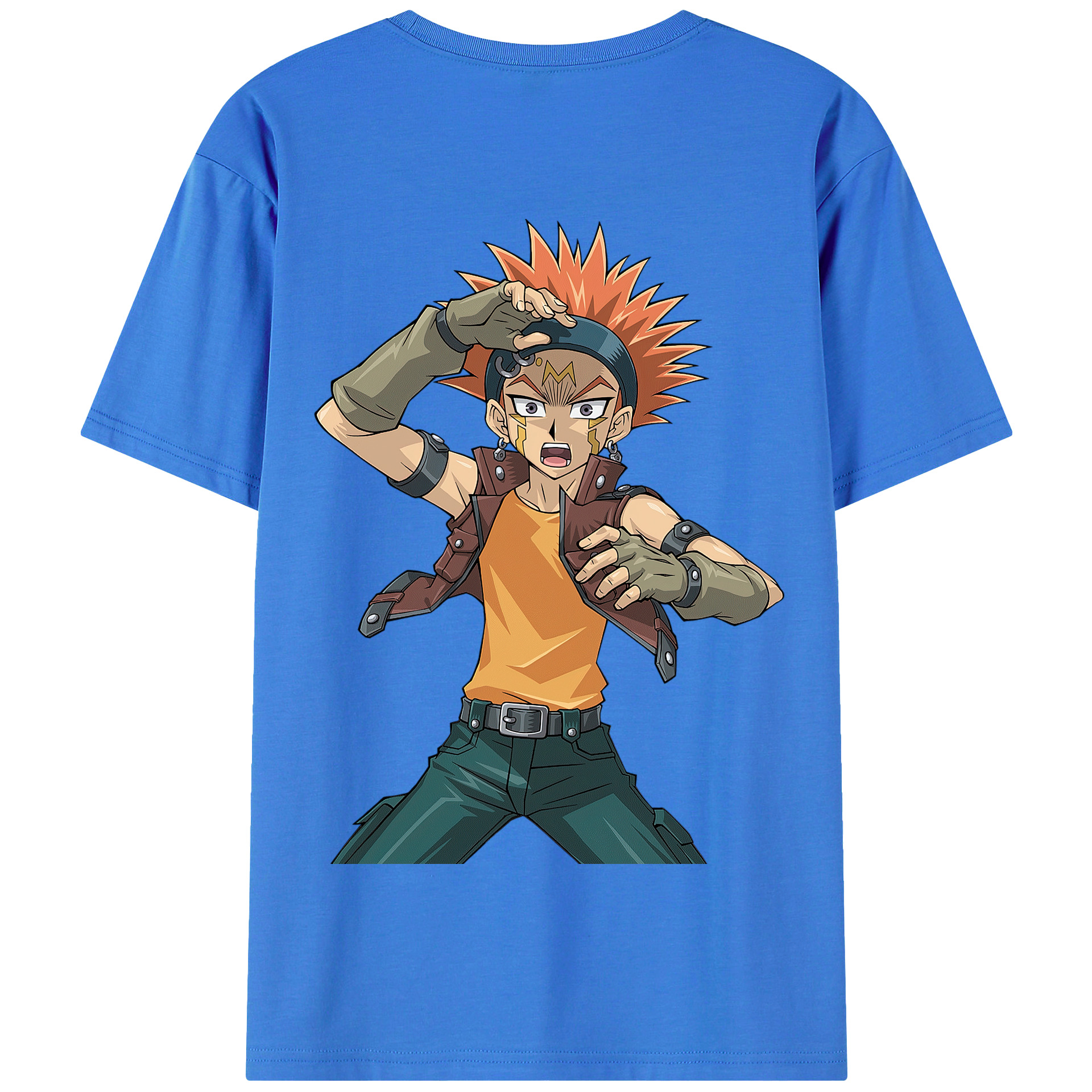 （画像用） 遊☆戯☆王 Yu-Gi-Oh! 綿100％半袖Tシャツ（背面プリント）