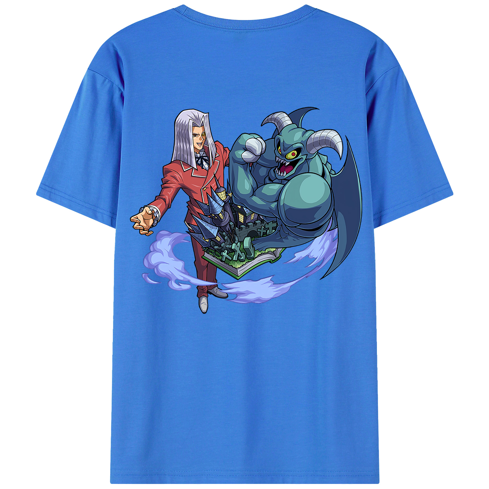 （画像用） 遊☆戯☆王 Yu-Gi-Oh! 綿100％半袖Tシャツ（背面プリント）