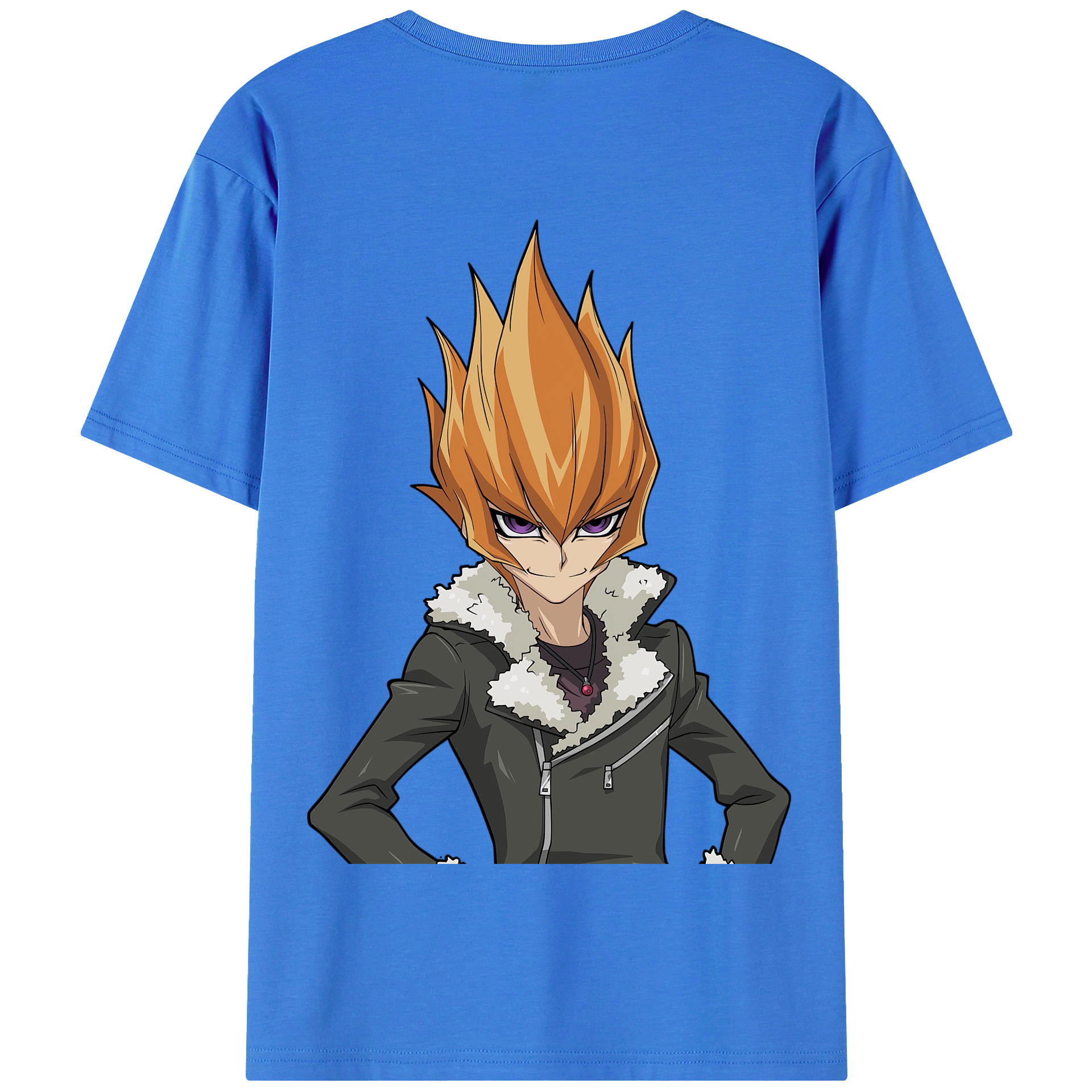 （画像用） 遊☆戯☆王 Yu-Gi-Oh! 綿100％半袖Tシャツ（背面プリント）