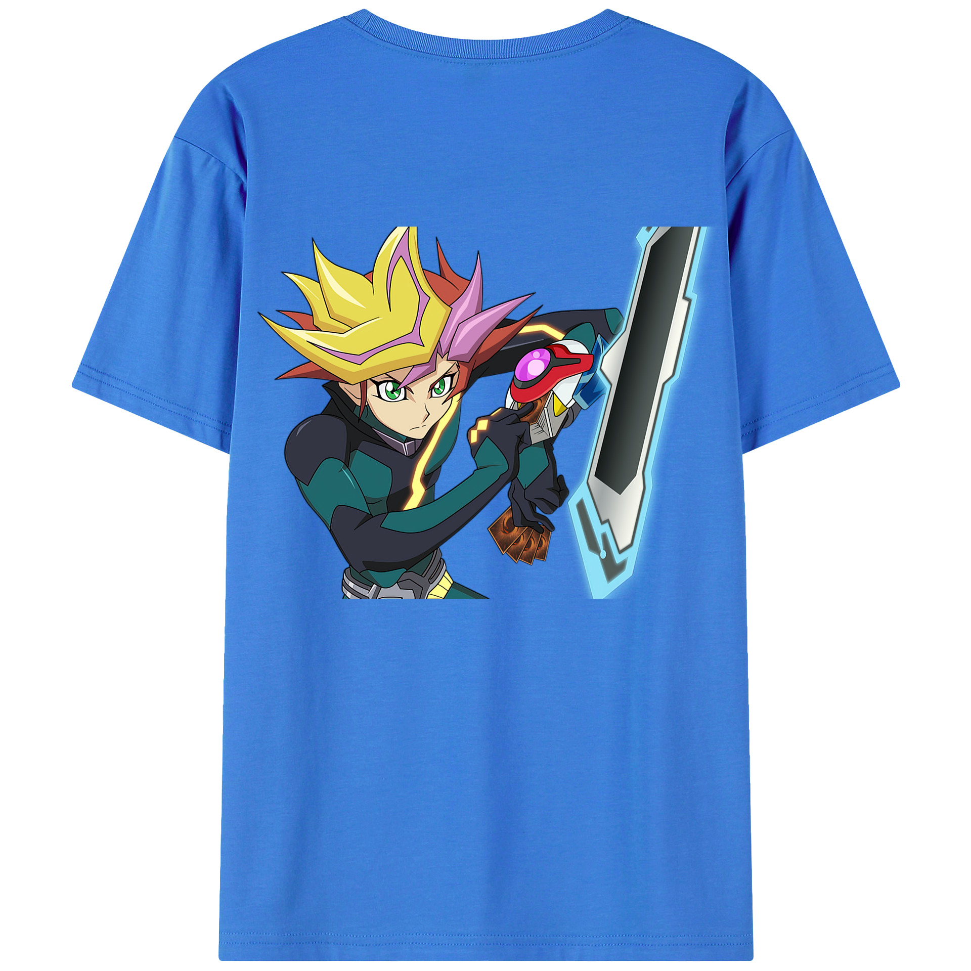 （画像用） 遊☆戯☆王 Yu-Gi-Oh! 綿100％半袖Tシャツ（背面プリント）