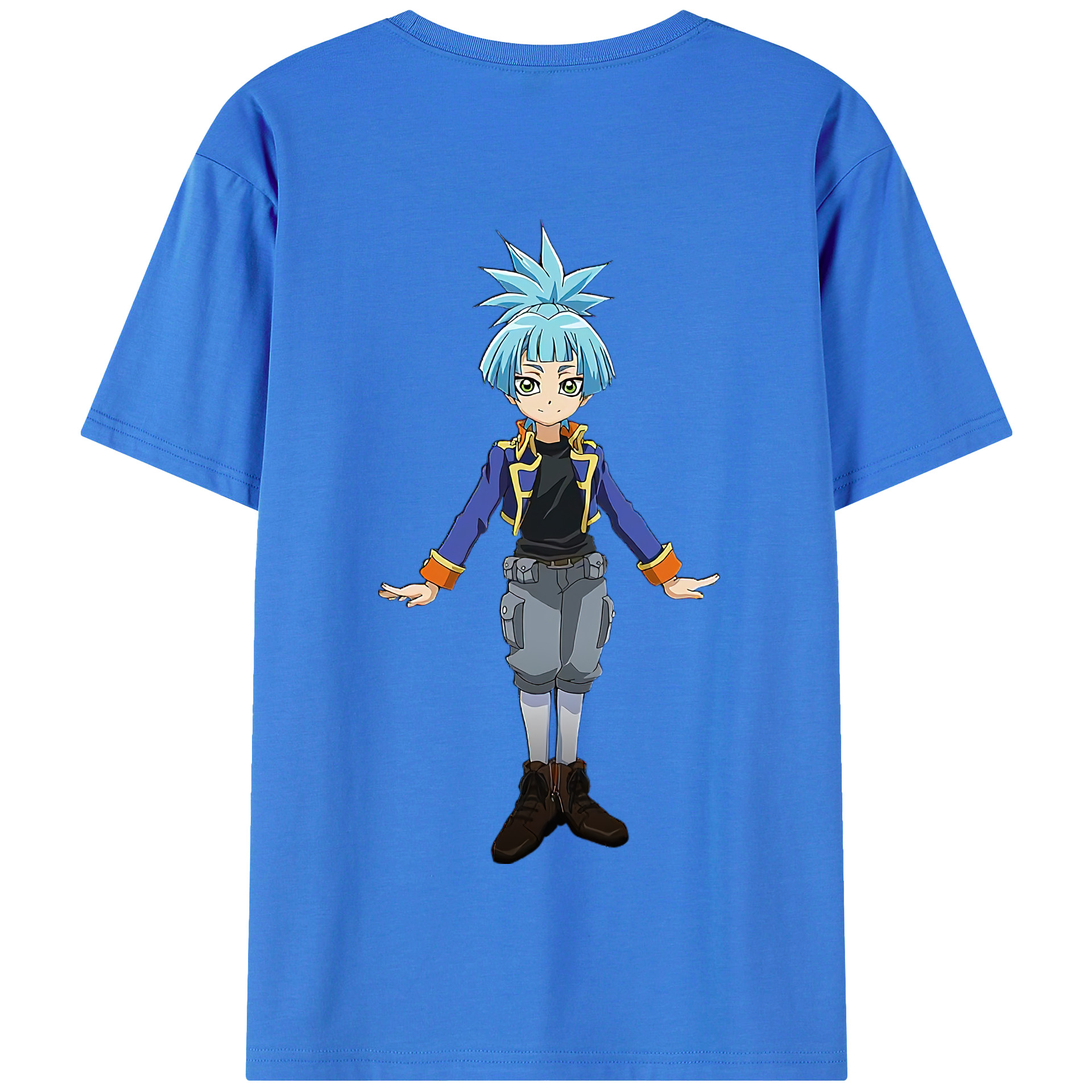 （画像用） 遊☆戯☆王 Yu-Gi-Oh! 綿100％半袖Tシャツ（背面プリント）