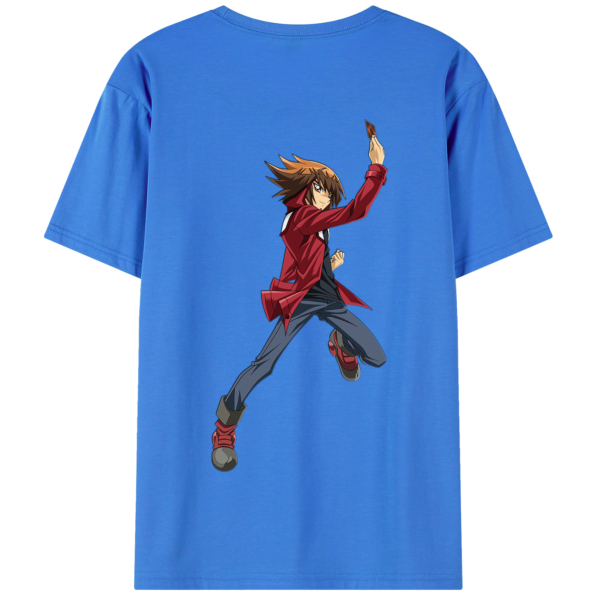 （画像用） 遊☆戯☆王 Yu-Gi-Oh! 綿100％半袖Tシャツ（背面プリント）
