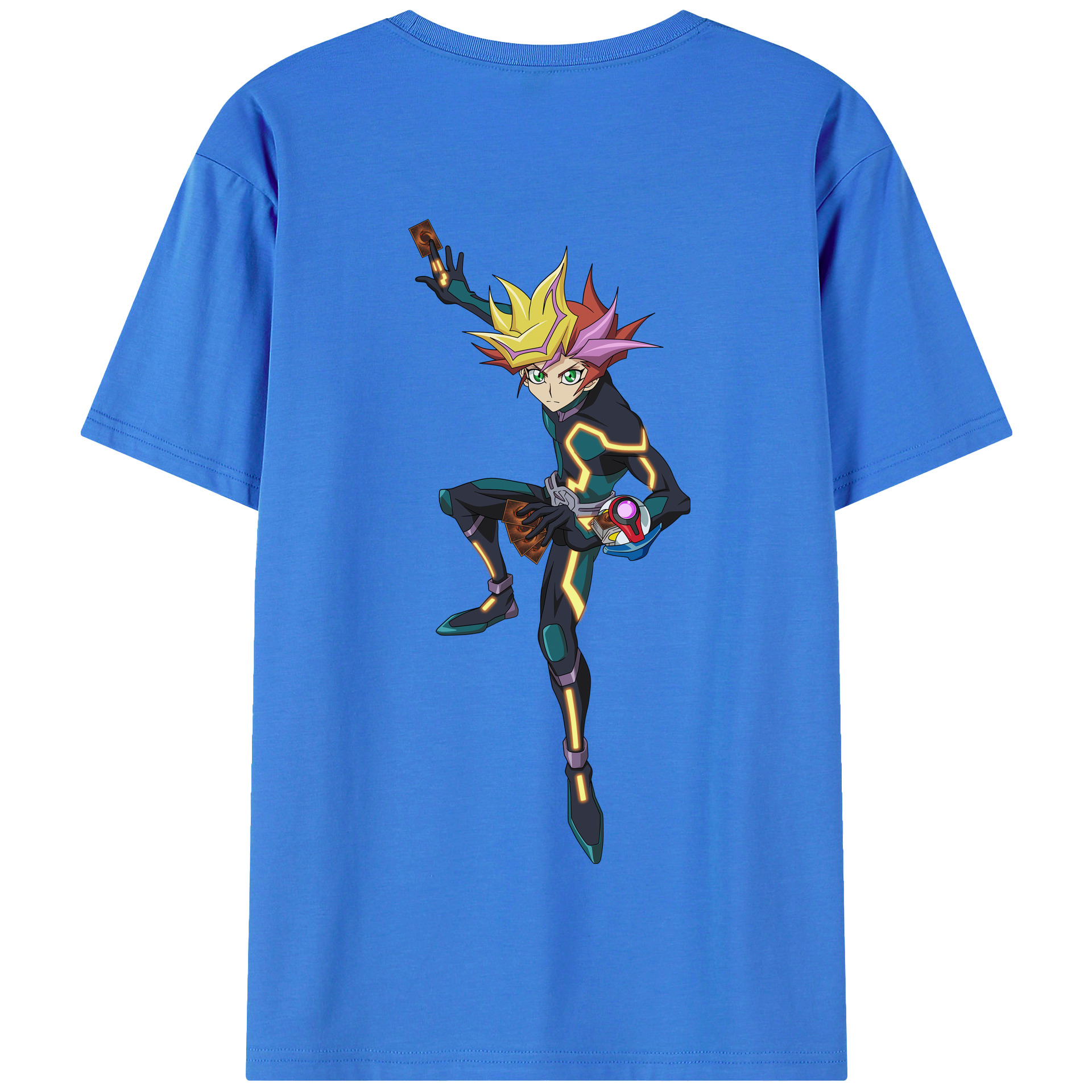 （画像用） 遊☆戯☆王 Yu-Gi-Oh! 綿100％半袖Tシャツ（背面プリント）