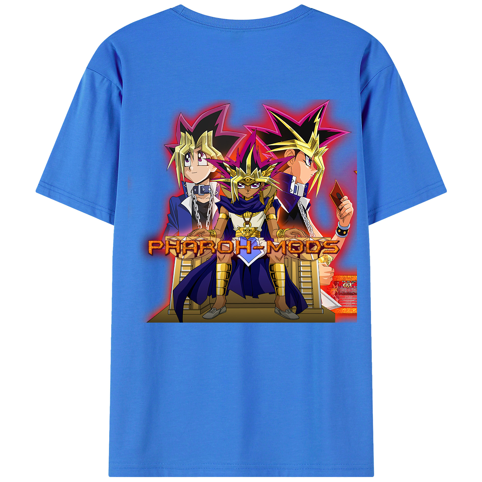 （画像用） 遊☆戯☆王 Yu-Gi-Oh! 綿100％半袖Tシャツ（背面プリント）