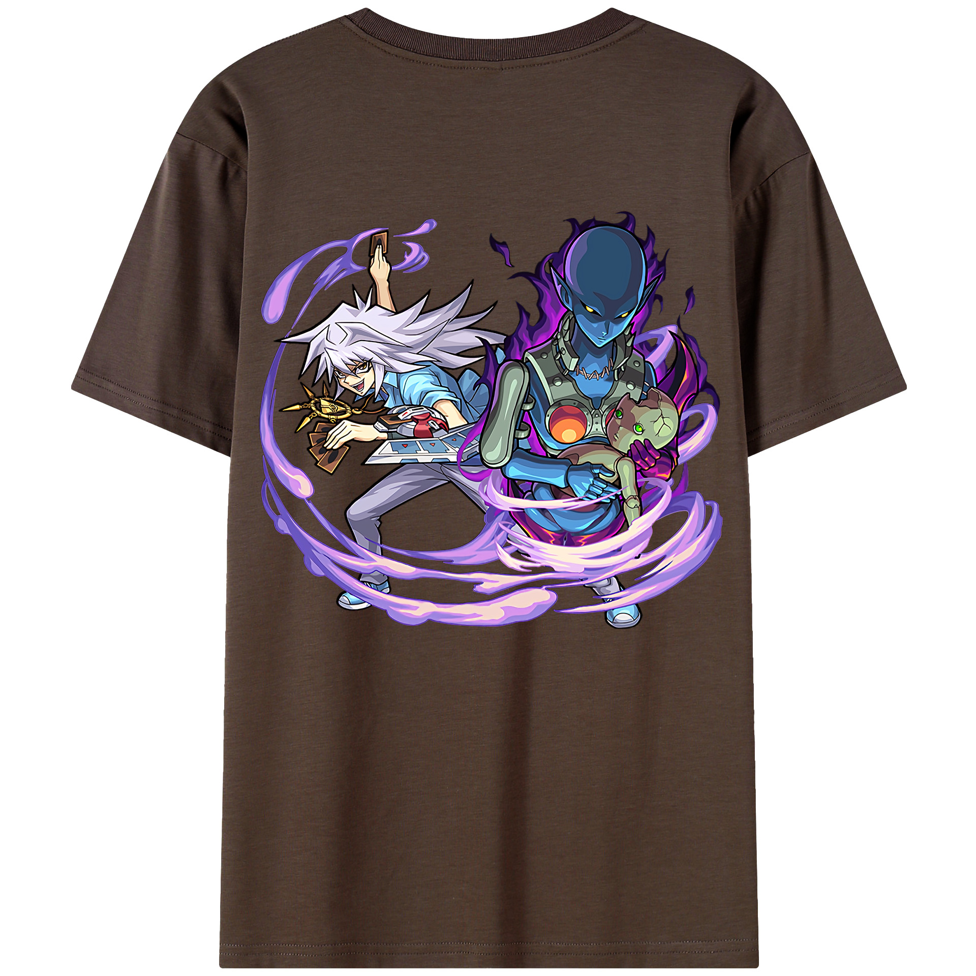 （画像用） 遊☆戯☆王 Yu-Gi-Oh! 綿100％半袖Tシャツ（背面プリント）