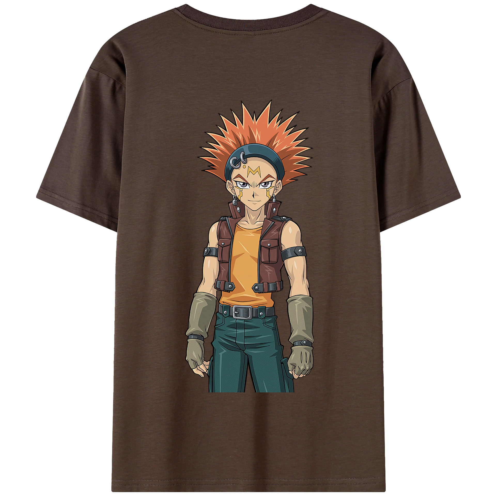（画像用） 遊☆戯☆王 Yu-Gi-Oh! 綿100％半袖Tシャツ（背面プリント）