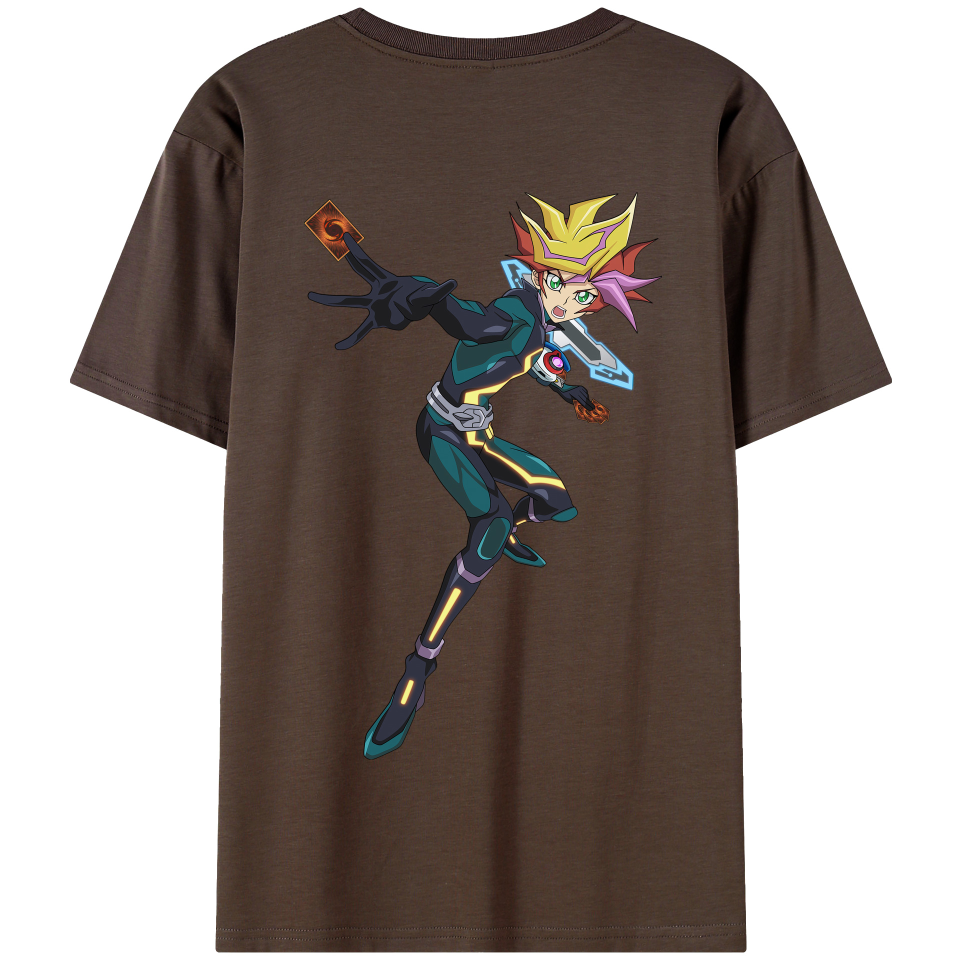 （画像用） 遊☆戯☆王 Yu-Gi-Oh! 綿100％半袖Tシャツ（背面プリント）