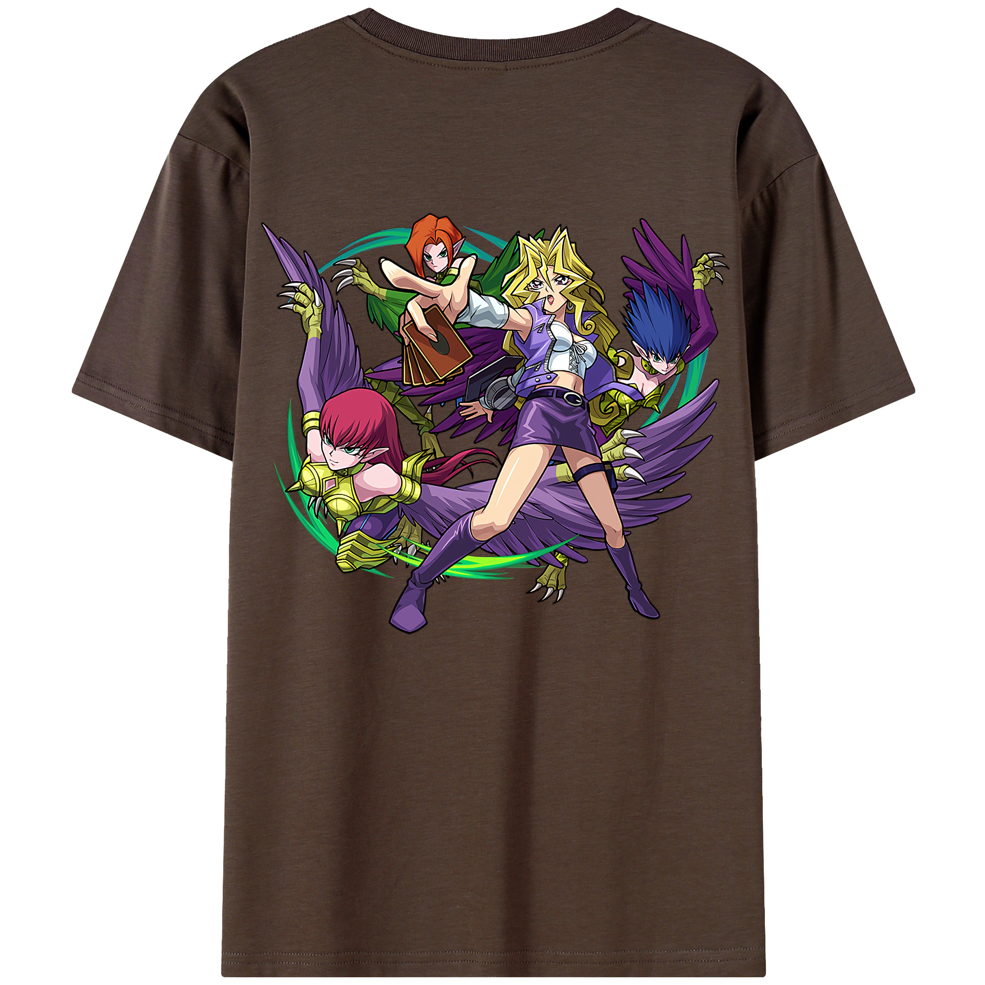 （画像用） 遊☆戯☆王 Yu-Gi-Oh! 綿100％半袖Tシャツ（背面プリント）
