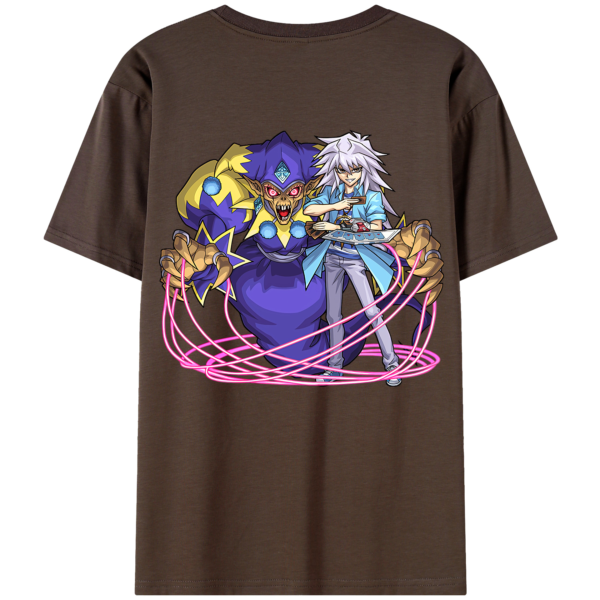 （画像用） 遊☆戯☆王 Yu-Gi-Oh! 綿100％半袖Tシャツ（背面プリント）