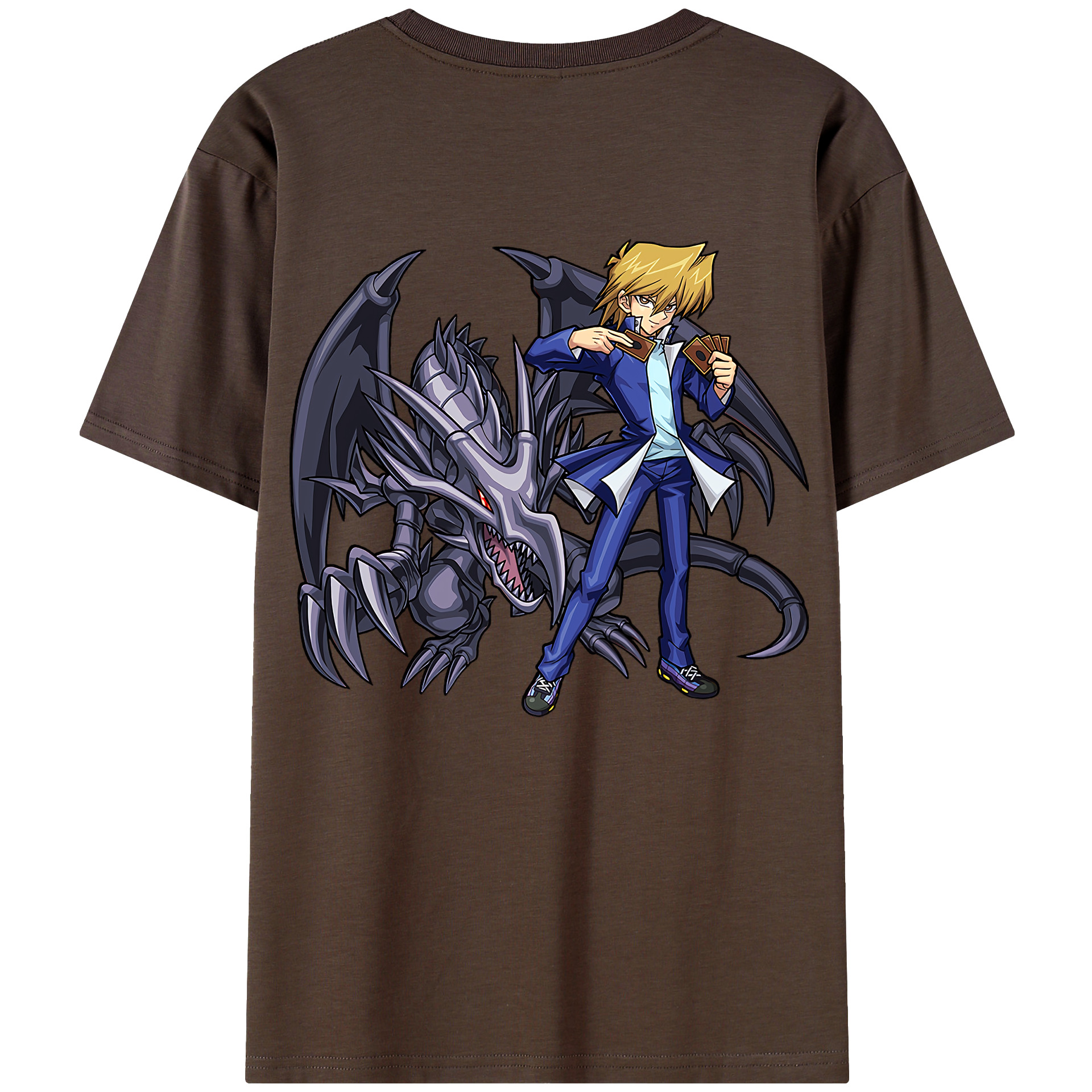 （画像用） 遊☆戯☆王 Yu-Gi-Oh! 綿100％半袖Tシャツ（背面プリント）