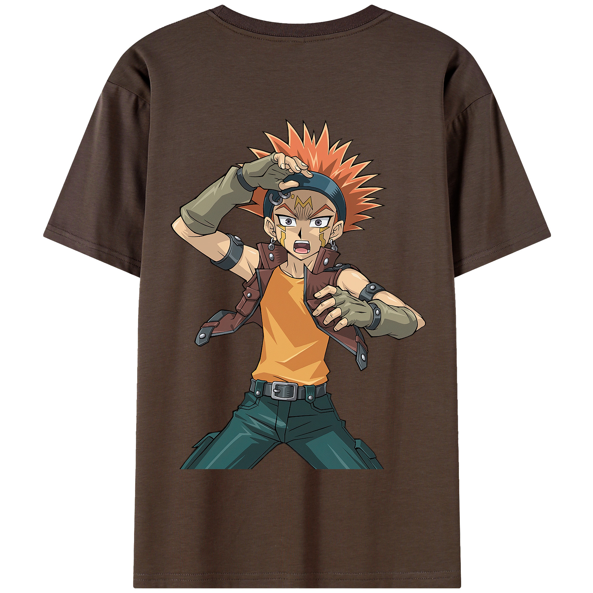 （画像用） 遊☆戯☆王 Yu-Gi-Oh! 綿100％半袖Tシャツ（背面プリント）
