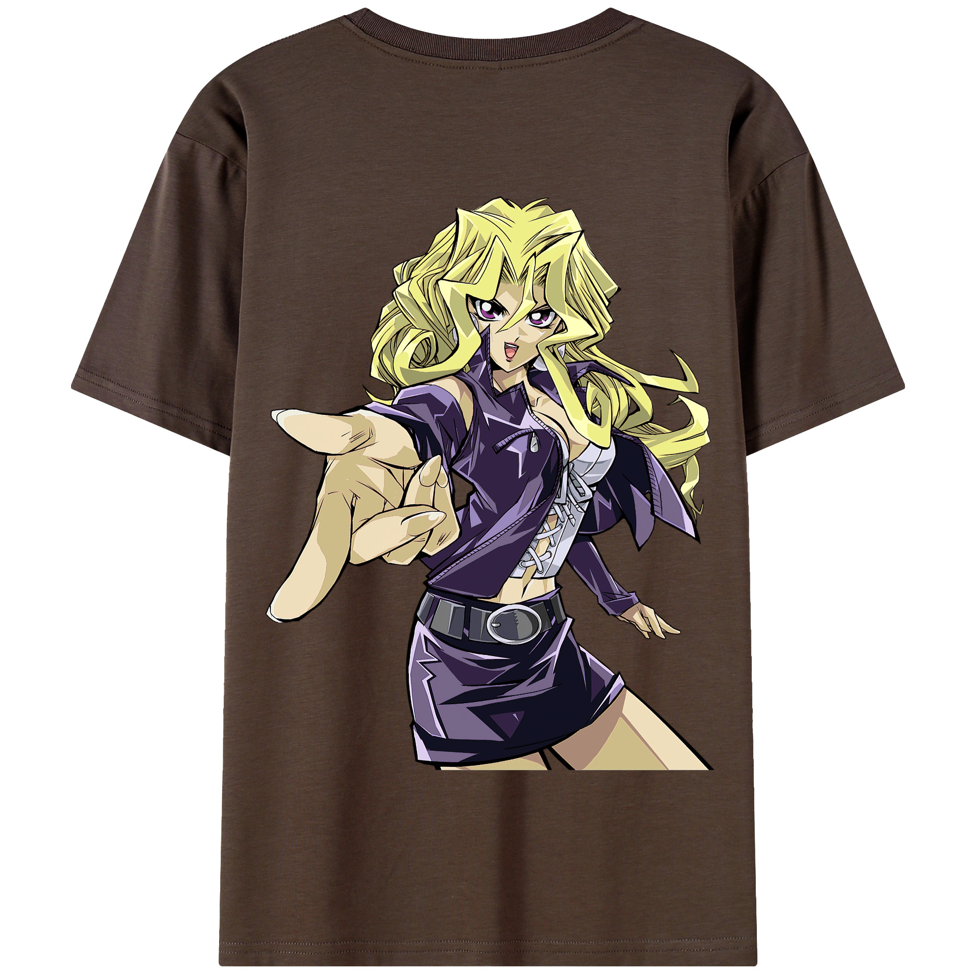 （画像用） 遊☆戯☆王 Yu-Gi-Oh! 綿100％半袖Tシャツ（背面プリント）