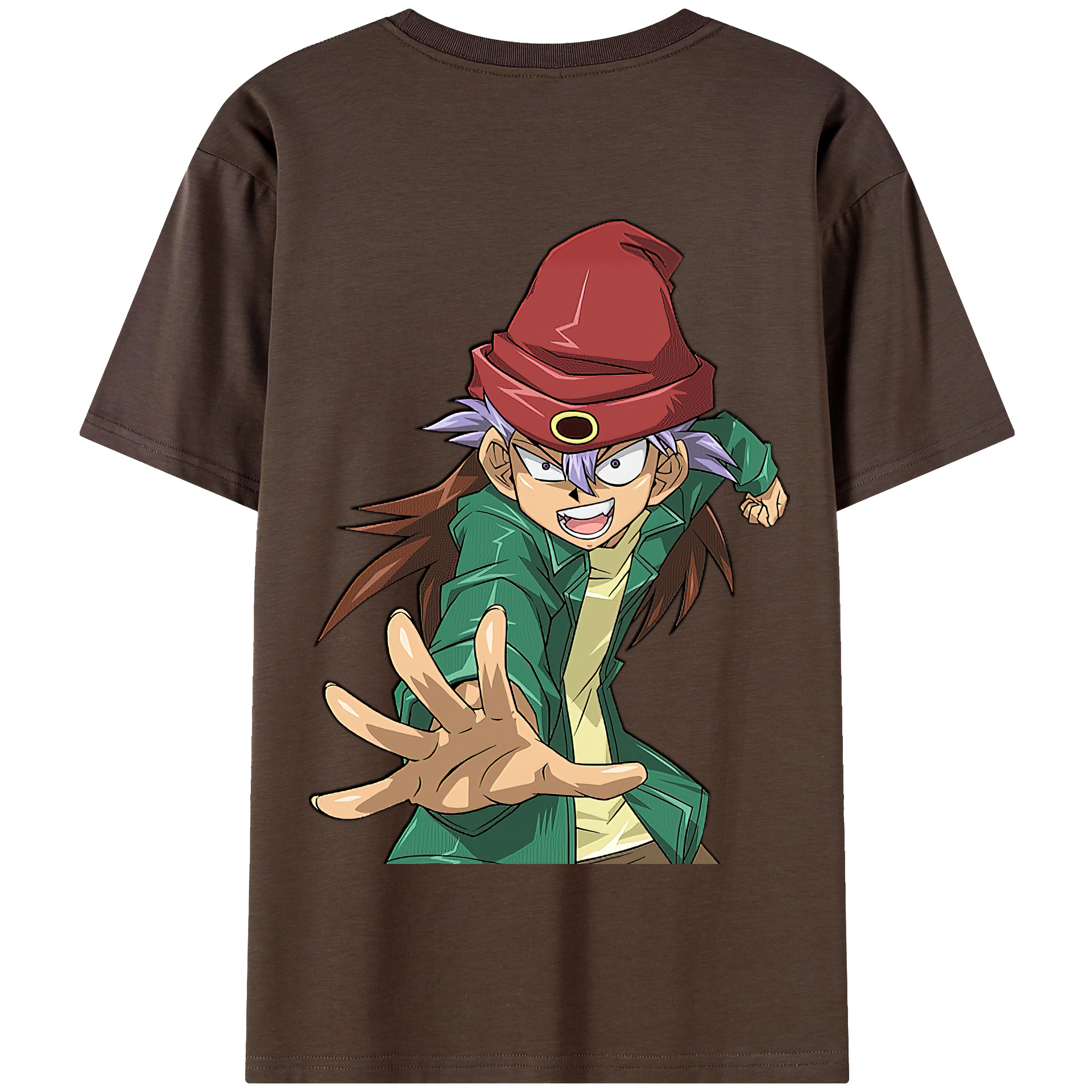（画像用） 遊☆戯☆王 Yu-Gi-Oh! 綿100％半袖Tシャツ（背面プリント）