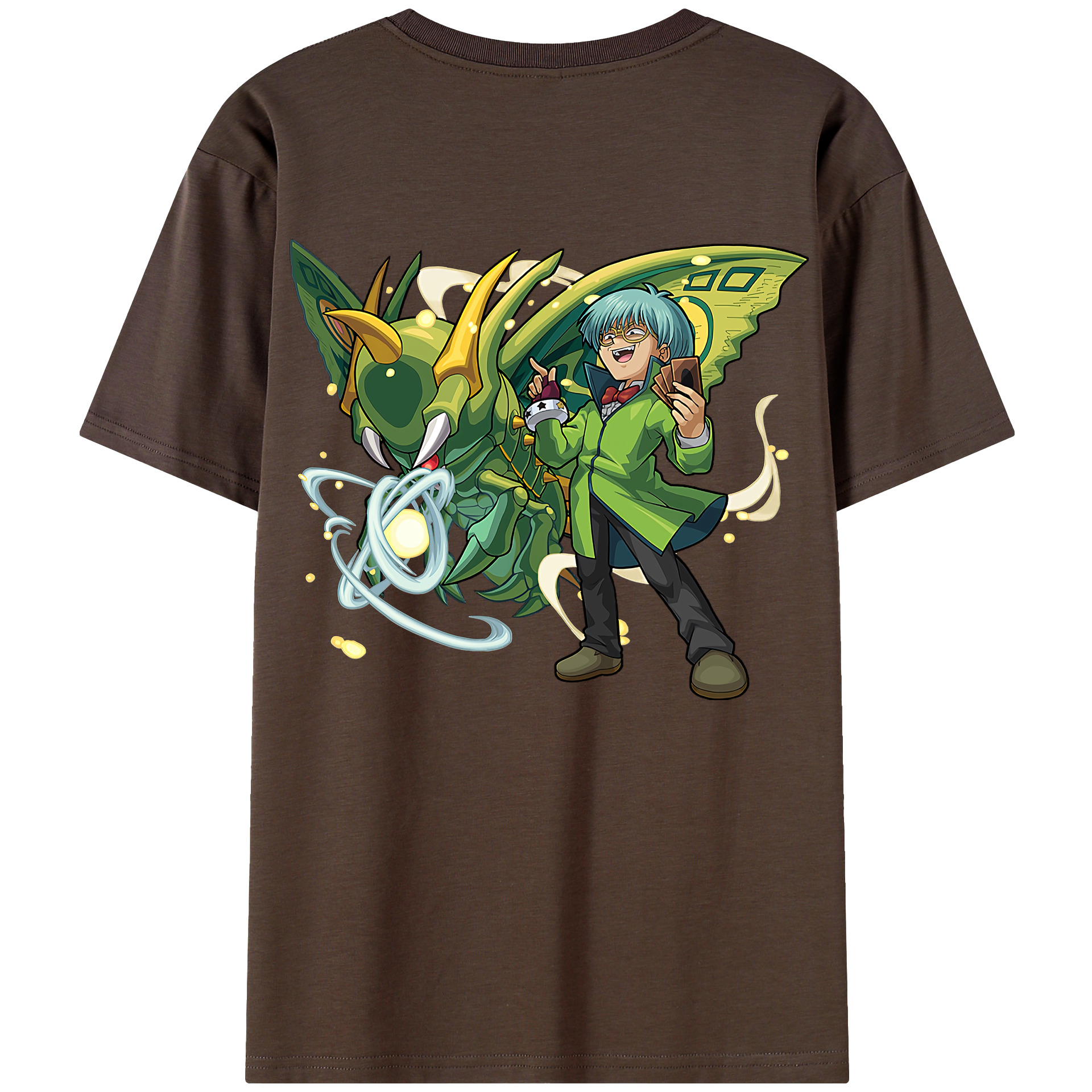 （画像用） 遊☆戯☆王 Yu-Gi-Oh! 綿100％半袖Tシャツ（背面プリント）