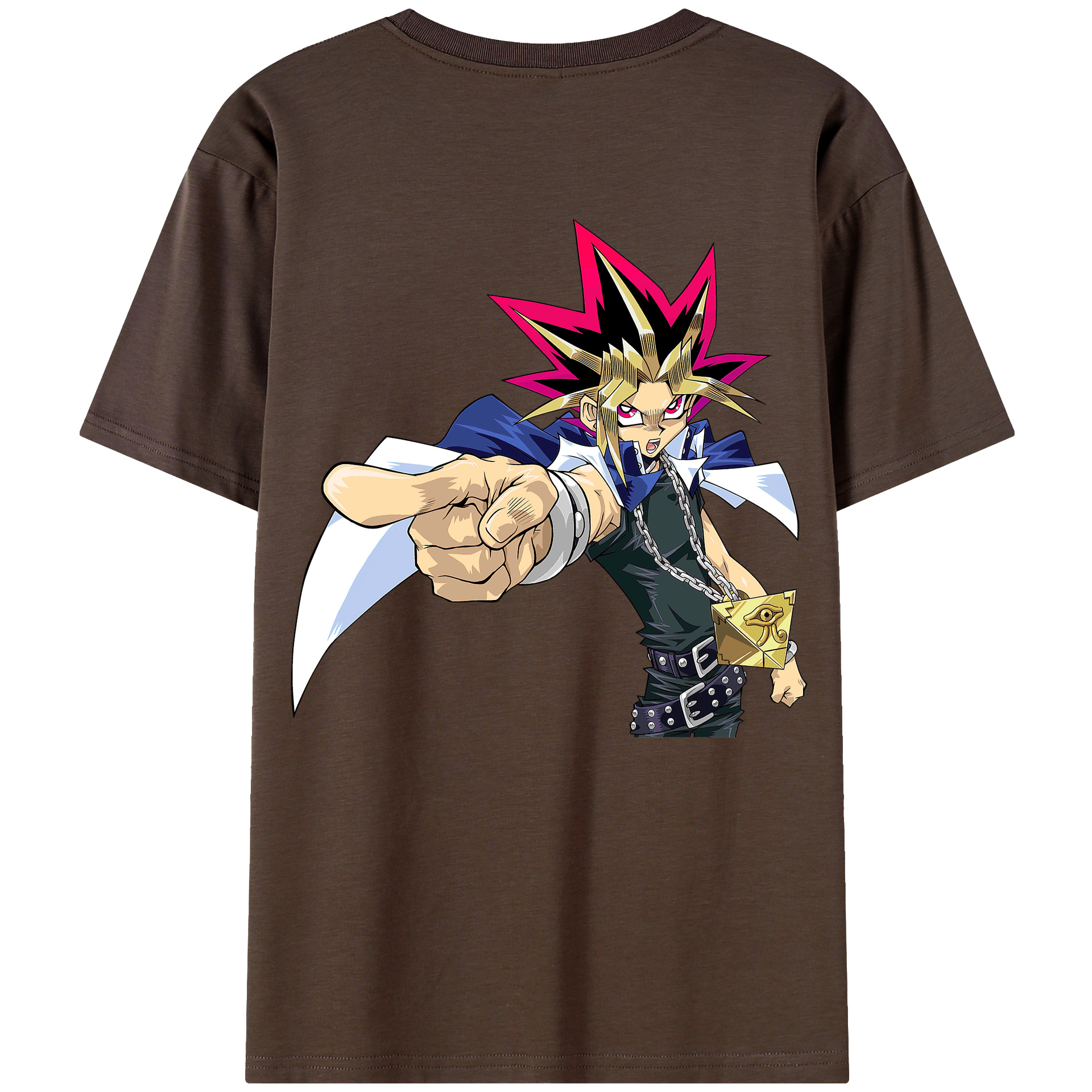 （画像用） 遊☆戯☆王 Yu-Gi-Oh! 綿100％半袖Tシャツ（背面プリント）