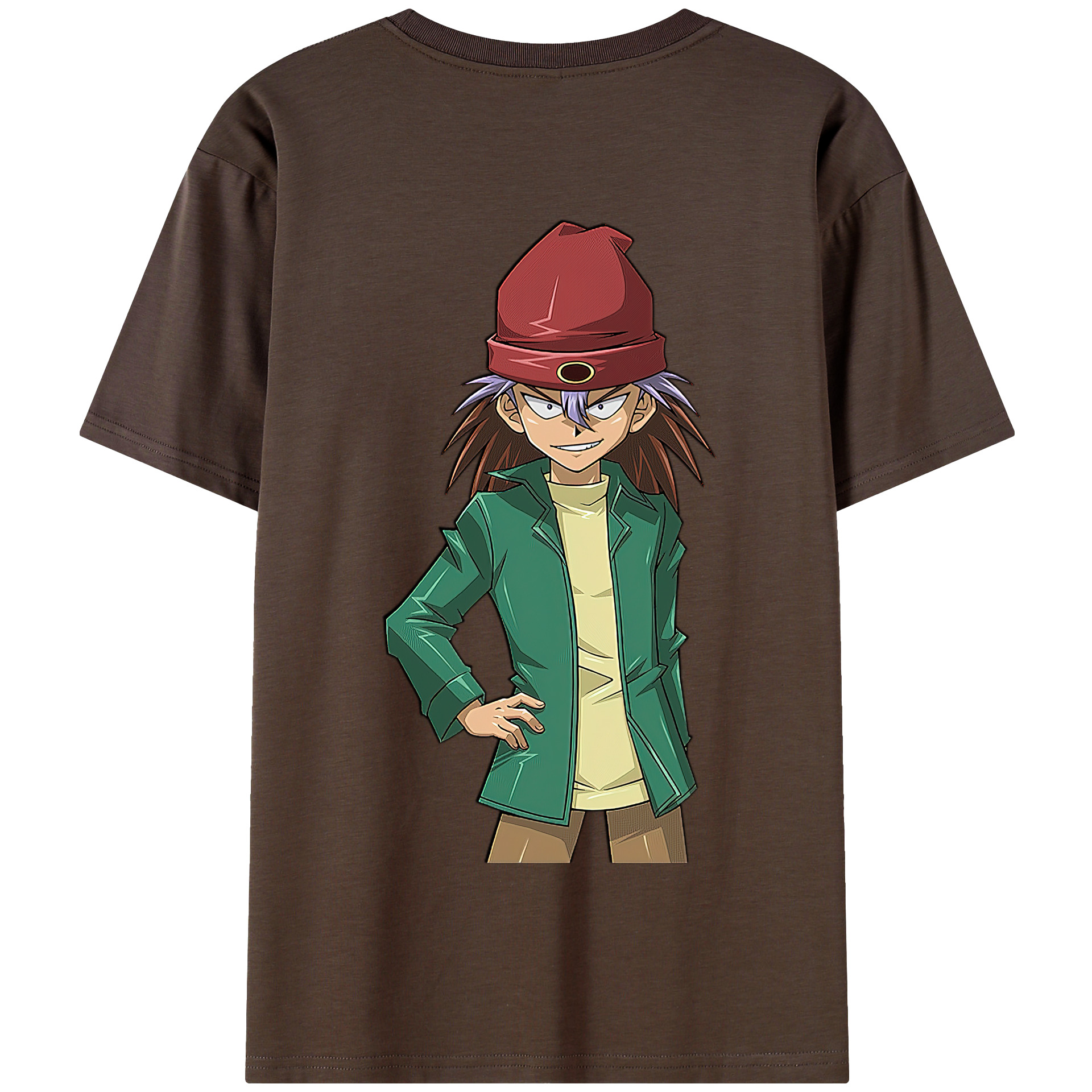 （画像用） 遊☆戯☆王 Yu-Gi-Oh! 綿100％半袖Tシャツ（背面プリント）