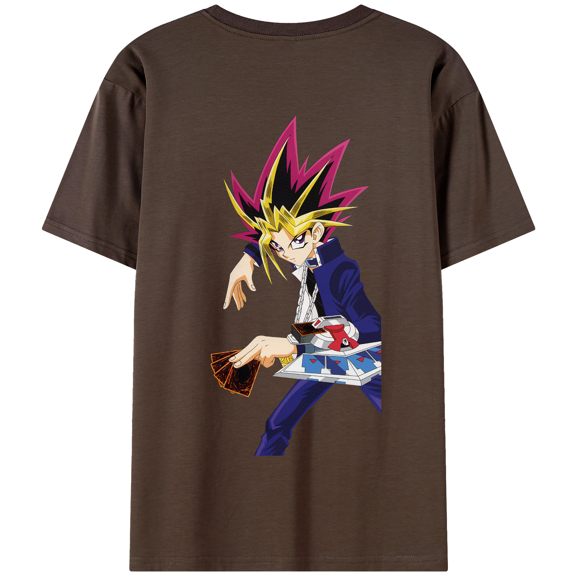 （画像用） 遊☆戯☆王 Yu-Gi-Oh! 綿100％半袖Tシャツ（背面プリント）