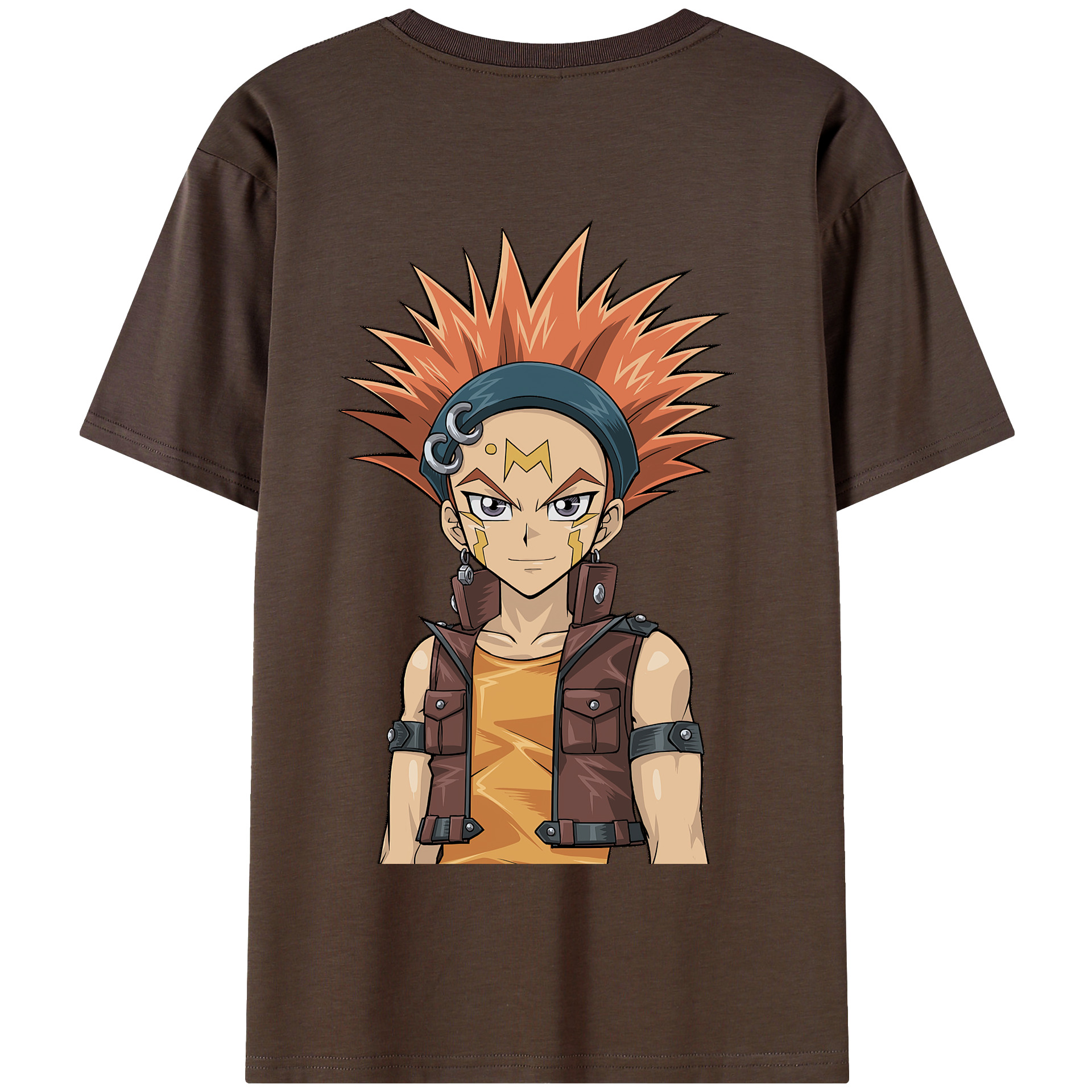 （画像用） 遊☆戯☆王 Yu-Gi-Oh! 綿100％半袖Tシャツ（背面プリント）