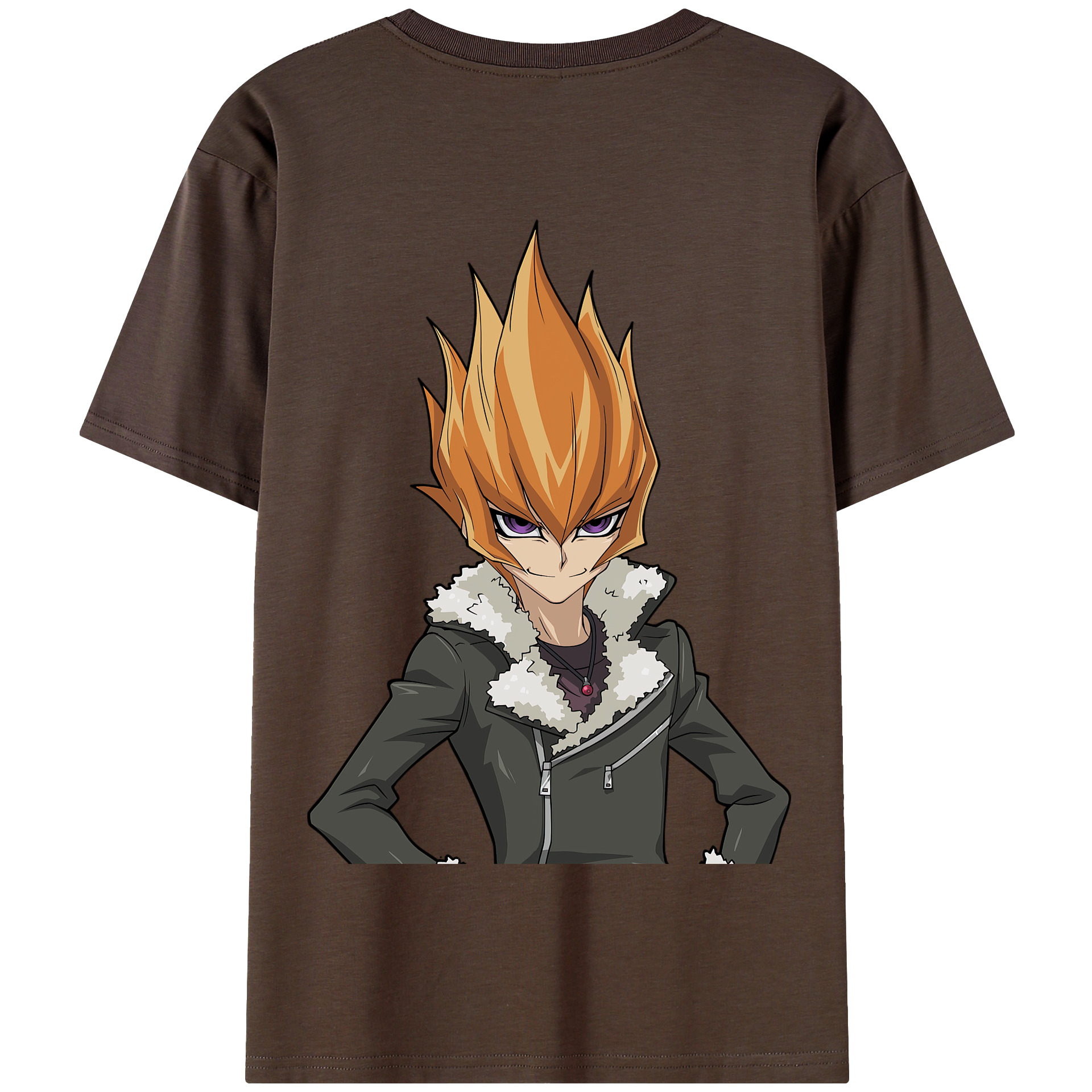 （画像用） 遊☆戯☆王 Yu-Gi-Oh! 綿100％半袖Tシャツ（背面プリント）
