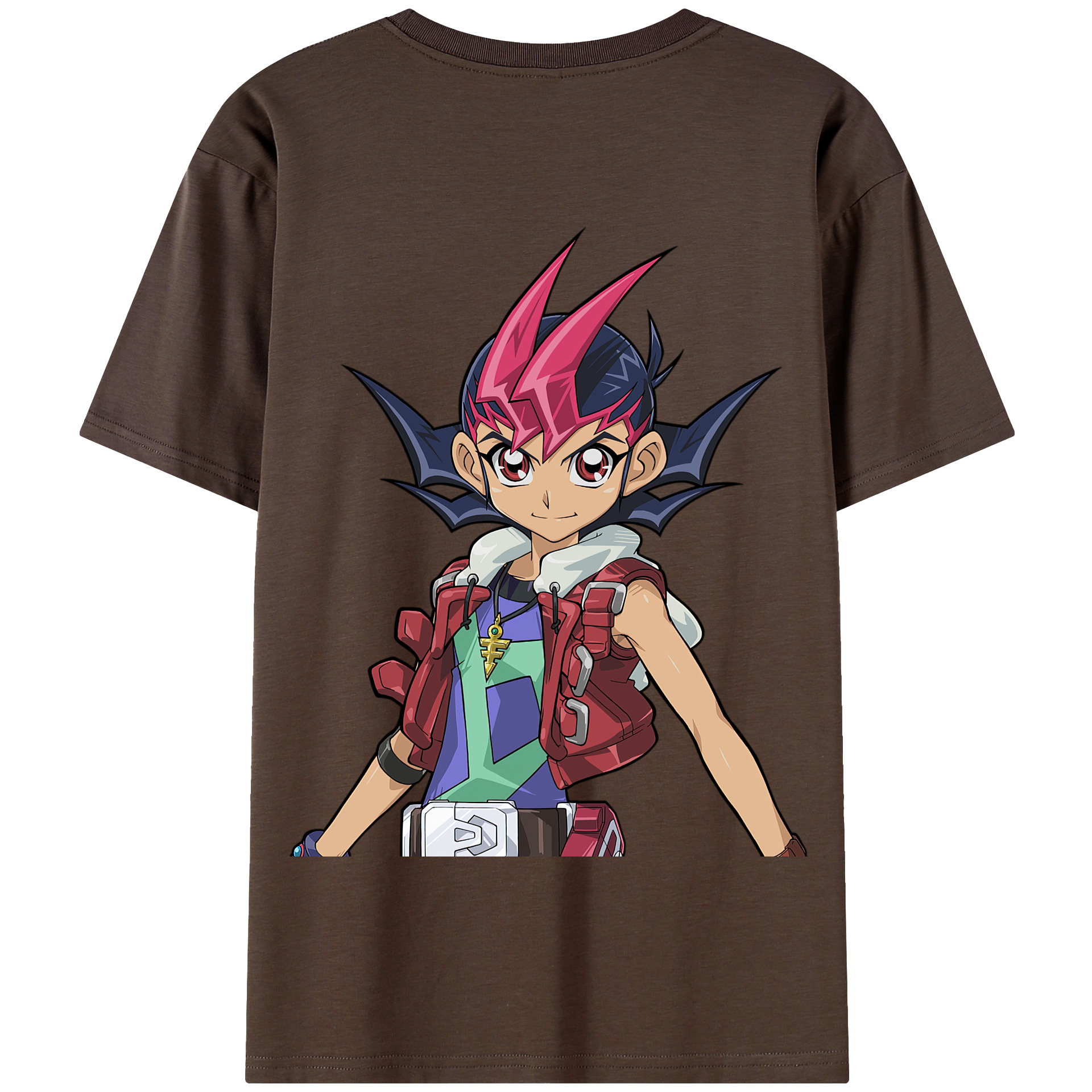（画像用） 遊☆戯☆王 Yu-Gi-Oh! 綿100％半袖Tシャツ（背面プリント）