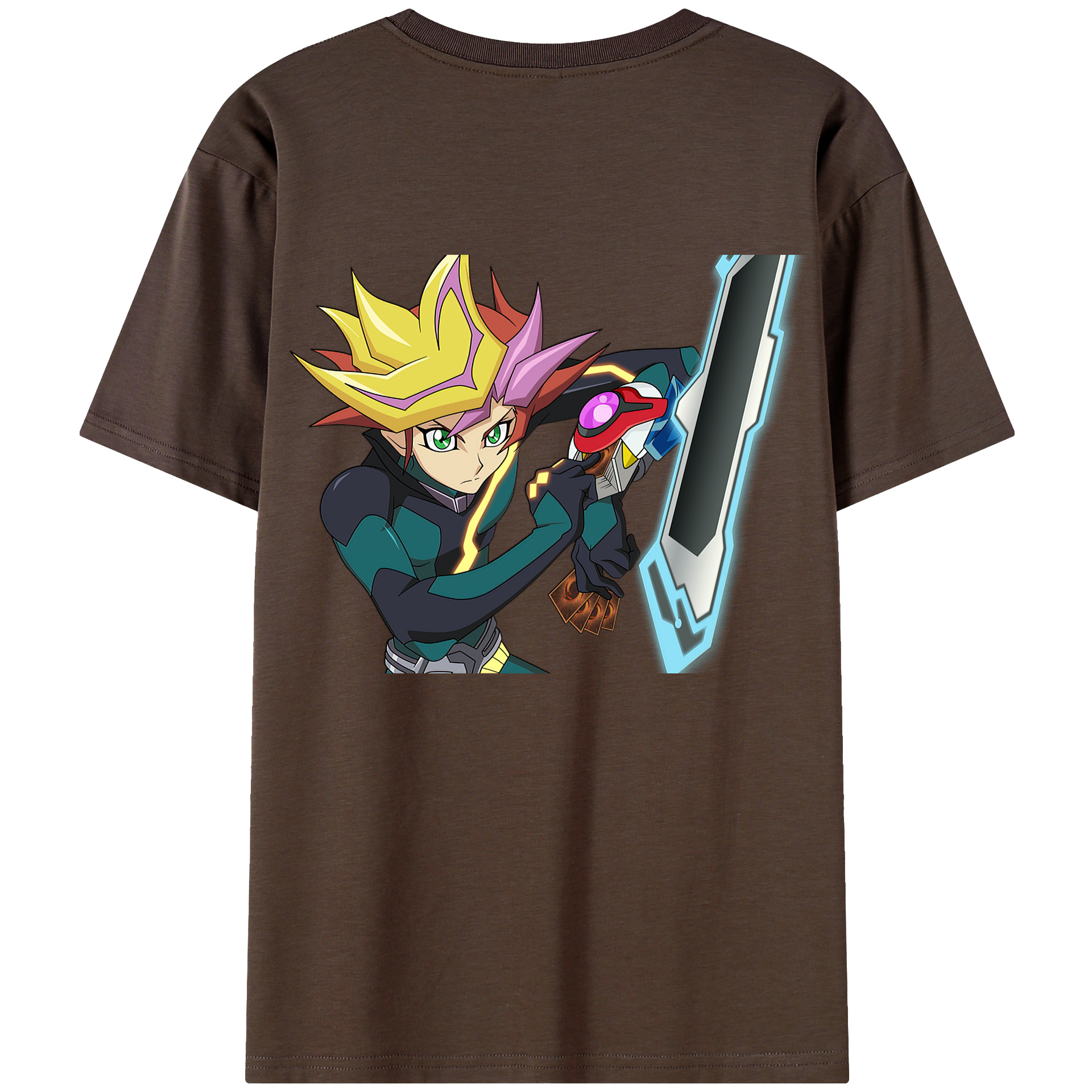 （画像用） 遊☆戯☆王 Yu-Gi-Oh! 綿100％半袖Tシャツ（背面プリント）