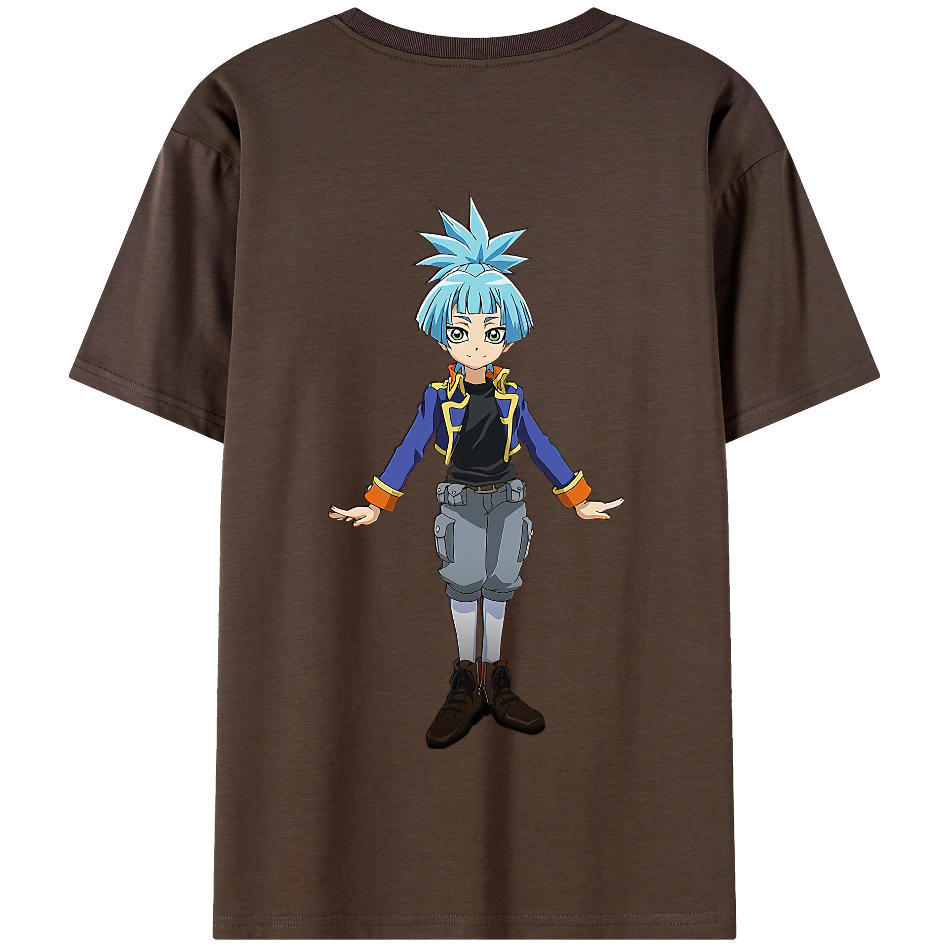 （画像用） 遊☆戯☆王 Yu-Gi-Oh! 綿100％半袖Tシャツ（背面プリント）