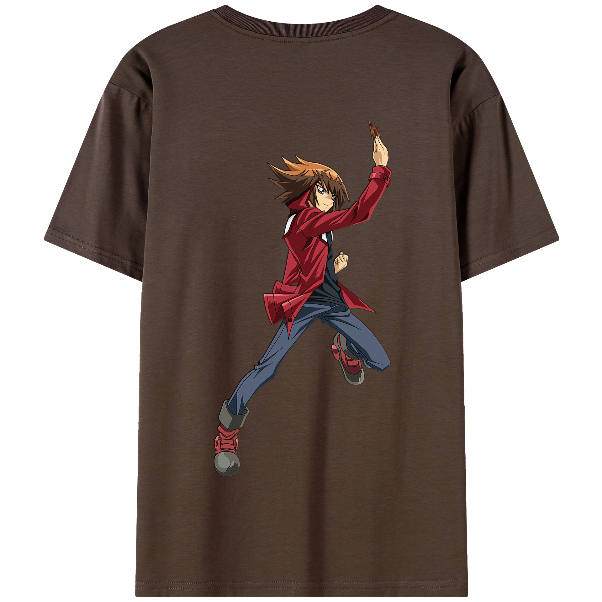 （画像用） 遊☆戯☆王 Yu-Gi-Oh! 綿100％半袖Tシャツ（背面プリント）