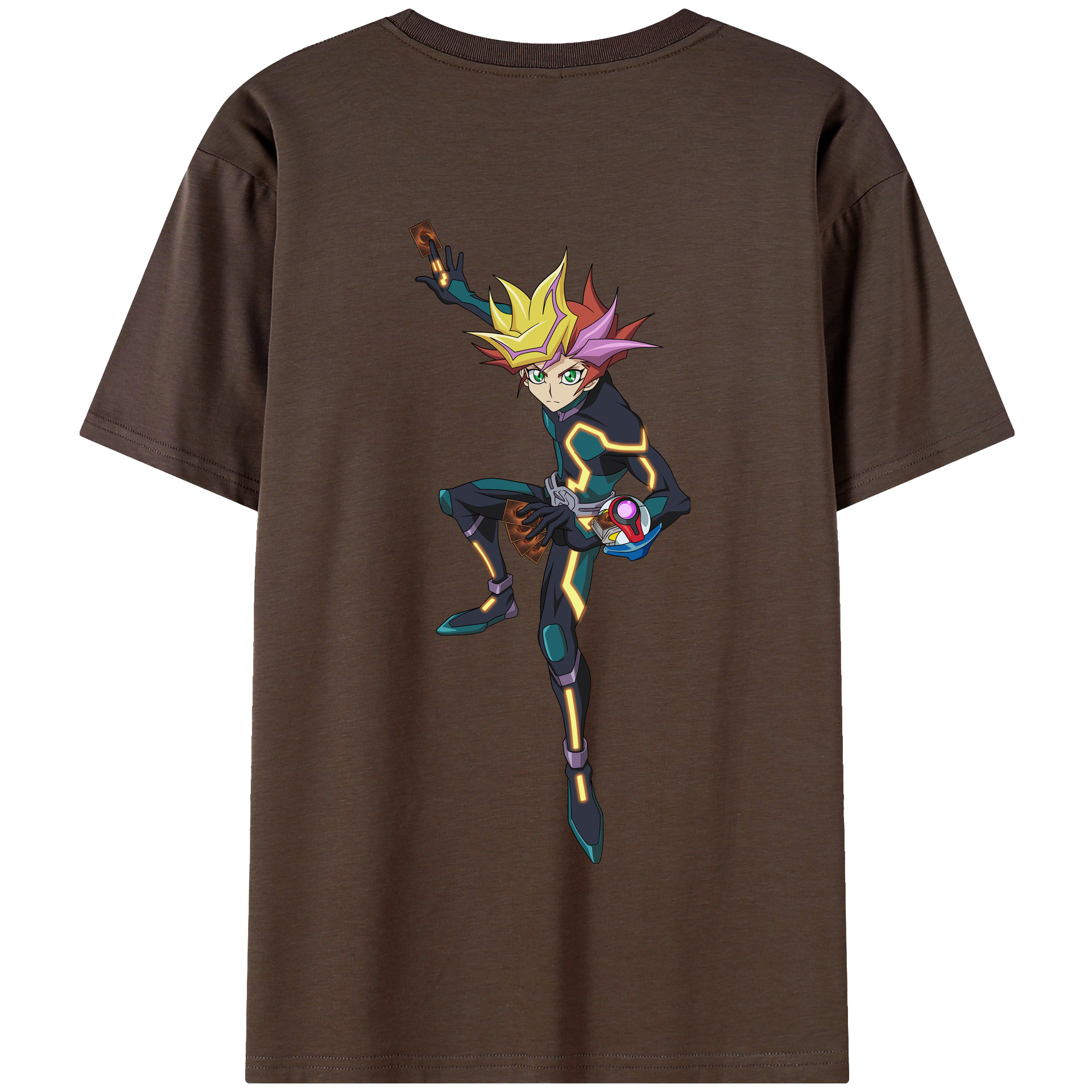 （画像用） 遊☆戯☆王 Yu-Gi-Oh! 綿100％半袖Tシャツ（背面プリント）