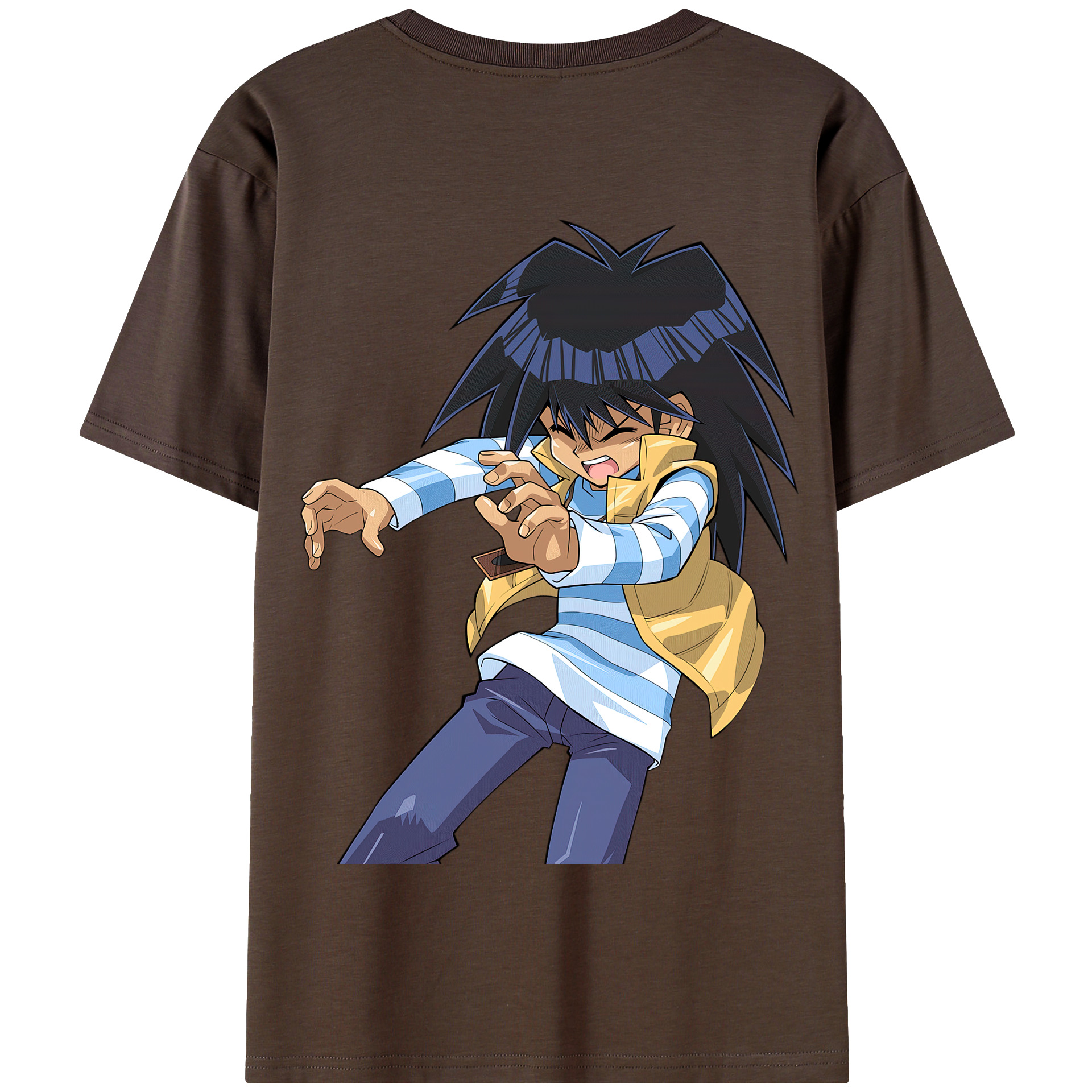 （画像用） 遊☆戯☆王 Yu-Gi-Oh! 綿100％半袖Tシャツ（背面プリント）