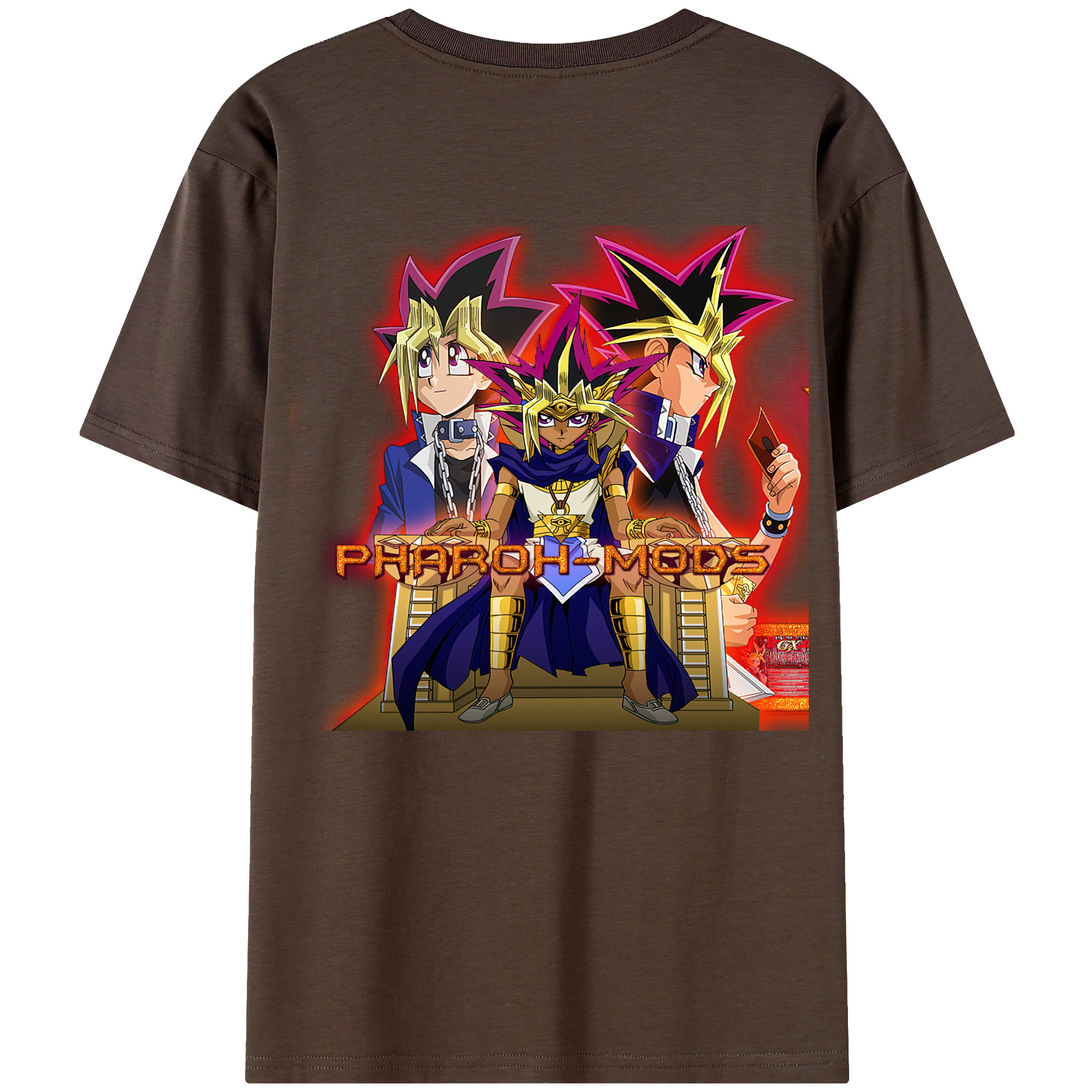 （画像用） 遊☆戯☆王 Yu-Gi-Oh! 綿100％半袖Tシャツ（背面プリント）