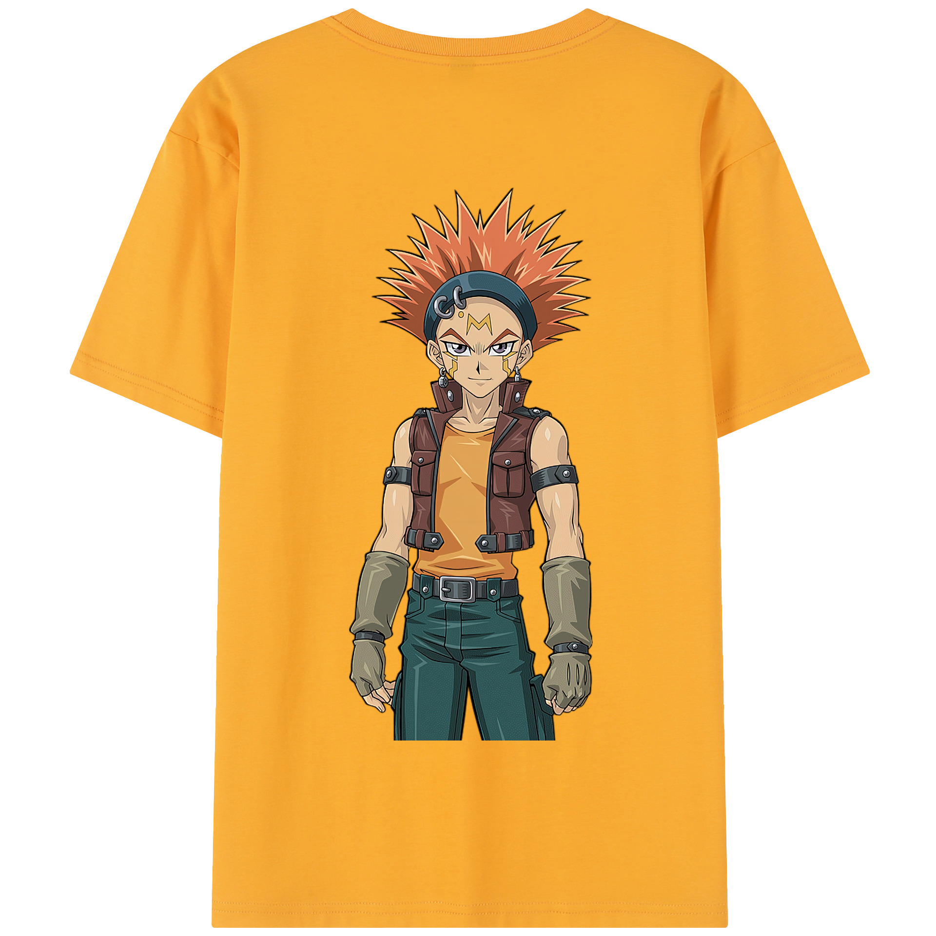 （画像用） 遊☆戯☆王 Yu-Gi-Oh! 綿100％半袖Tシャツ（背面プリント）
