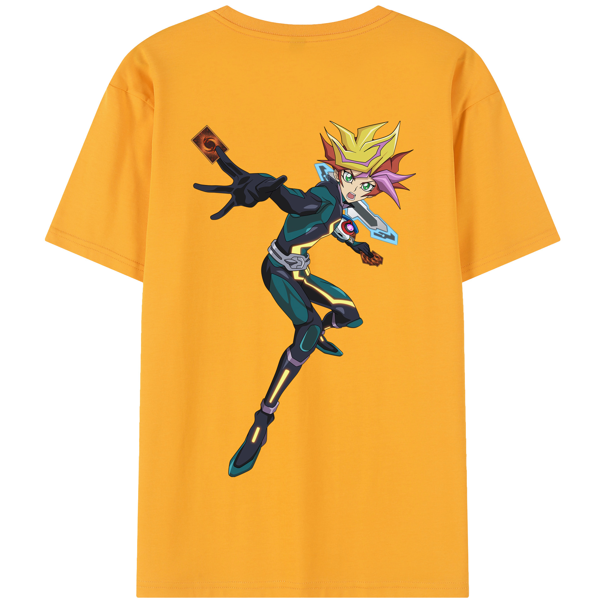 （画像用） 遊☆戯☆王 Yu-Gi-Oh! 綿100％半袖Tシャツ（背面プリント）