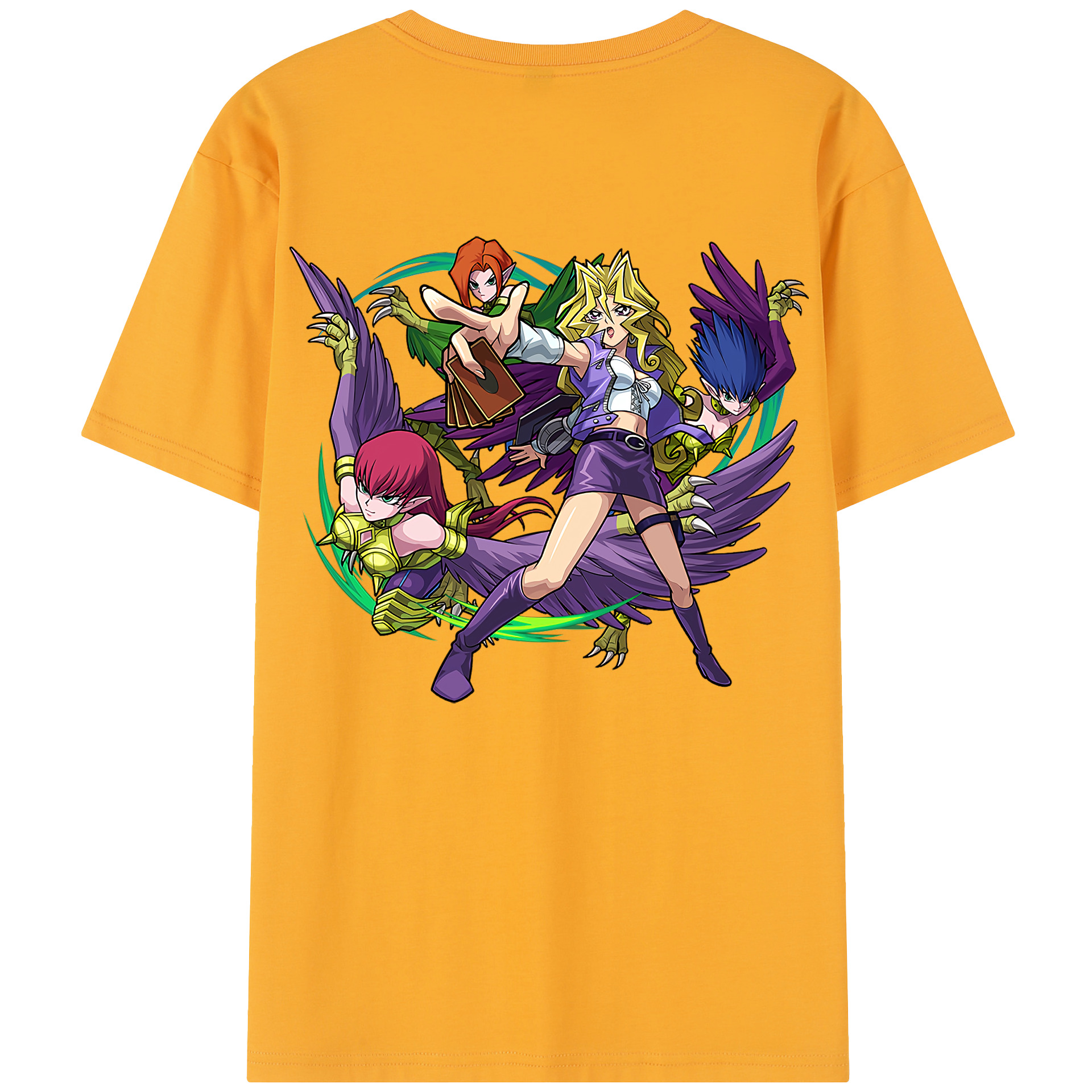 （画像用） 遊☆戯☆王 Yu-Gi-Oh! 綿100％半袖Tシャツ（背面プリント）