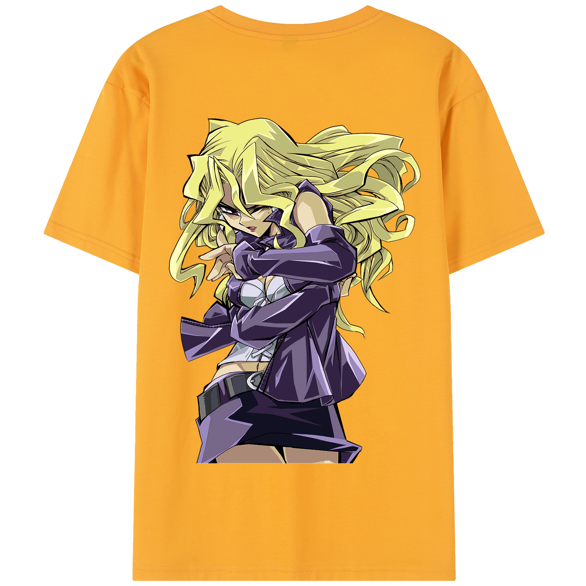 （画像用） 遊☆戯☆王 Yu-Gi-Oh! 綿100％半袖Tシャツ（背面プリント）