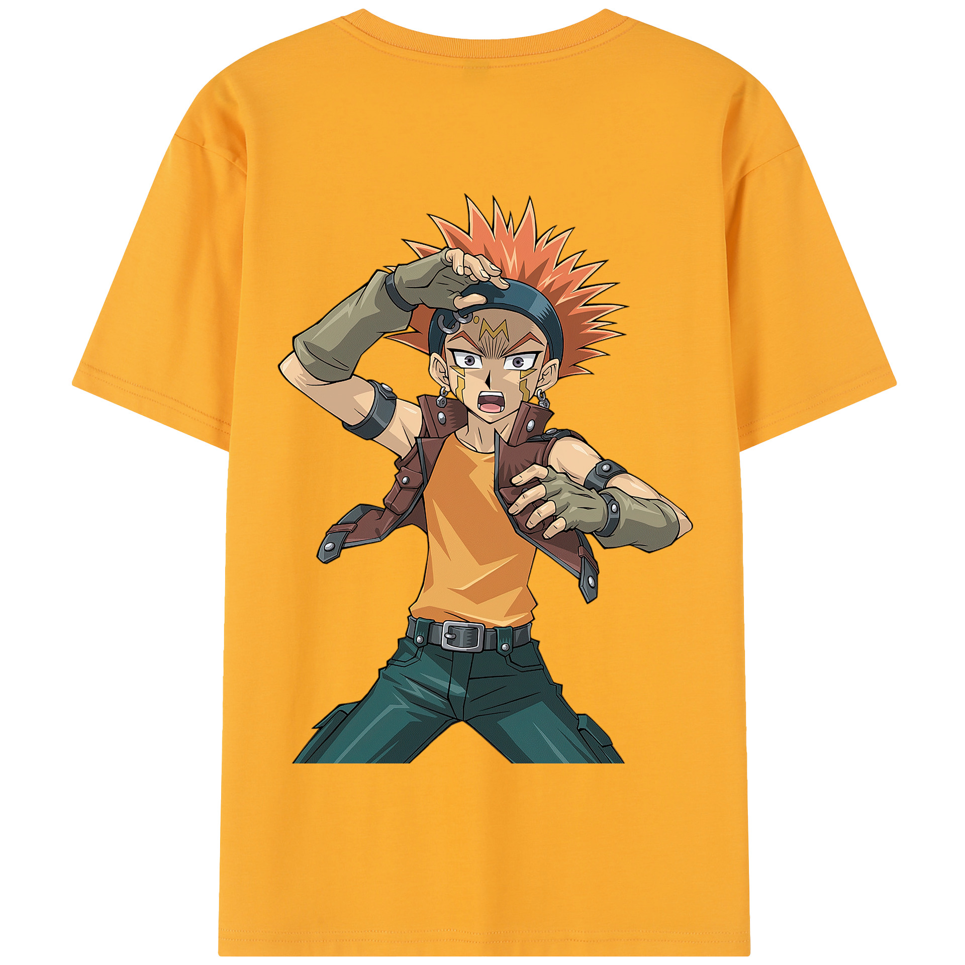 （画像用） 遊☆戯☆王 Yu-Gi-Oh! 綿100％半袖Tシャツ（背面プリント）