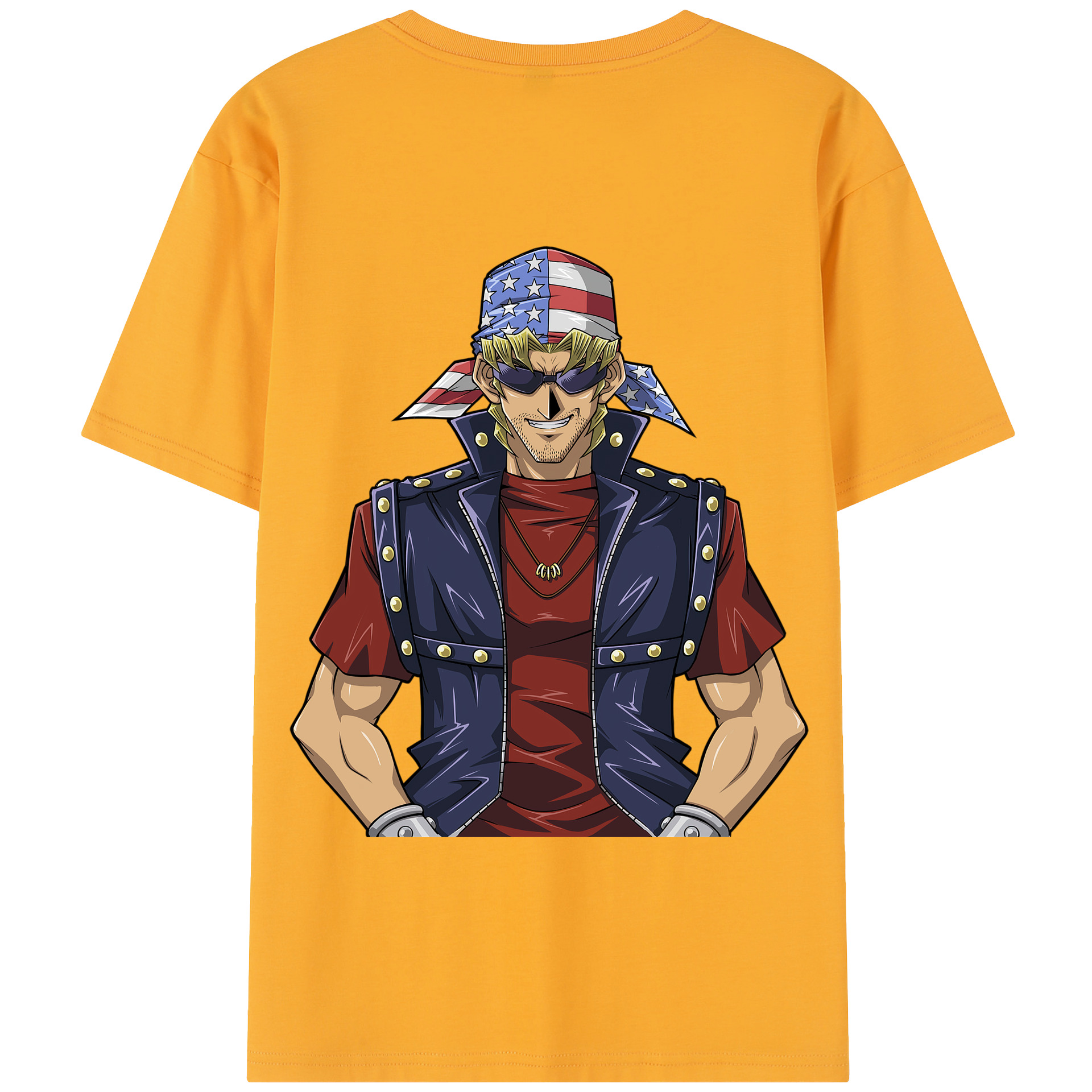 （画像用） 遊☆戯☆王 Yu-Gi-Oh! 綿100％半袖Tシャツ（背面プリント）