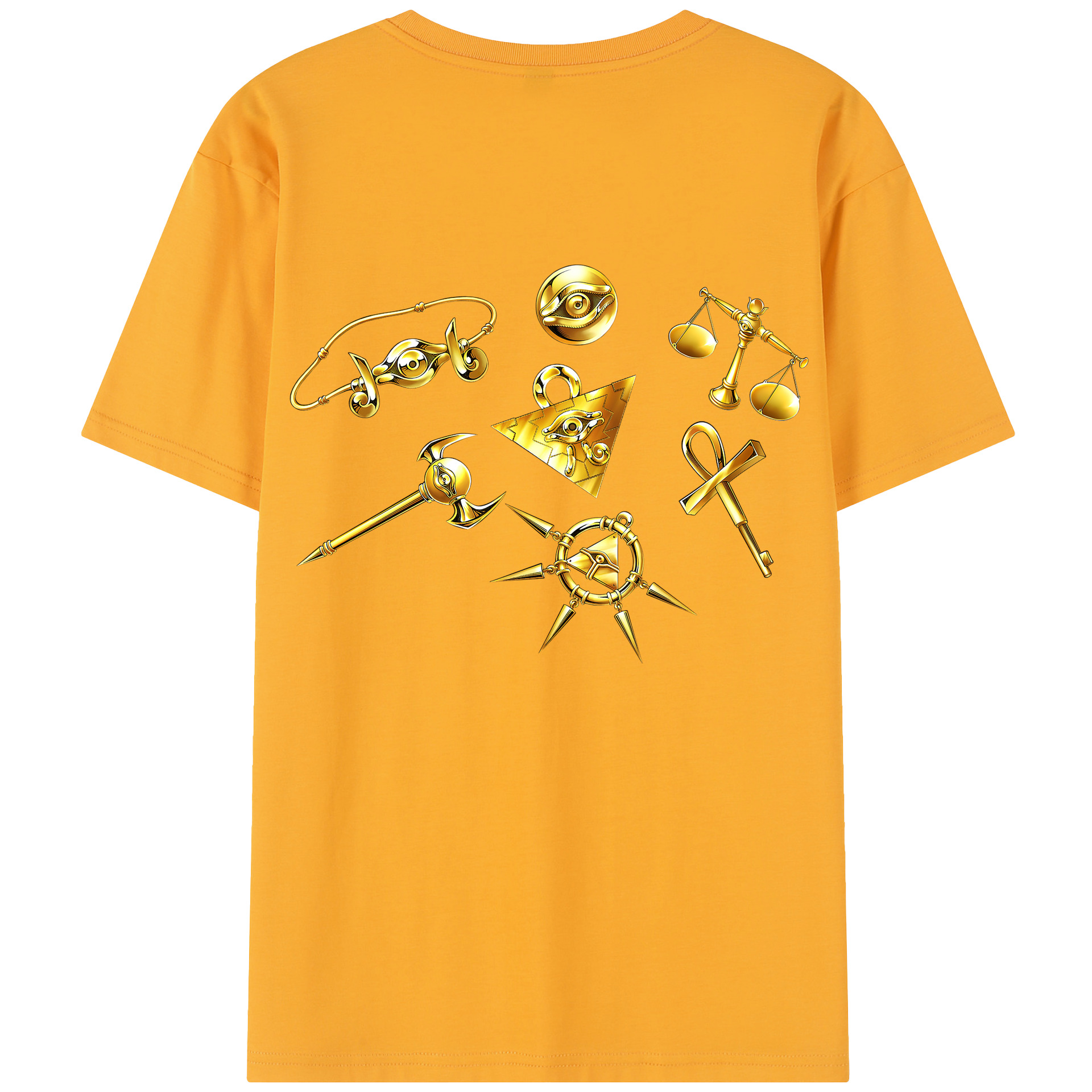（画像用） 遊☆戯☆王 Yu-Gi-Oh! 綿100％半袖Tシャツ（背面プリント）