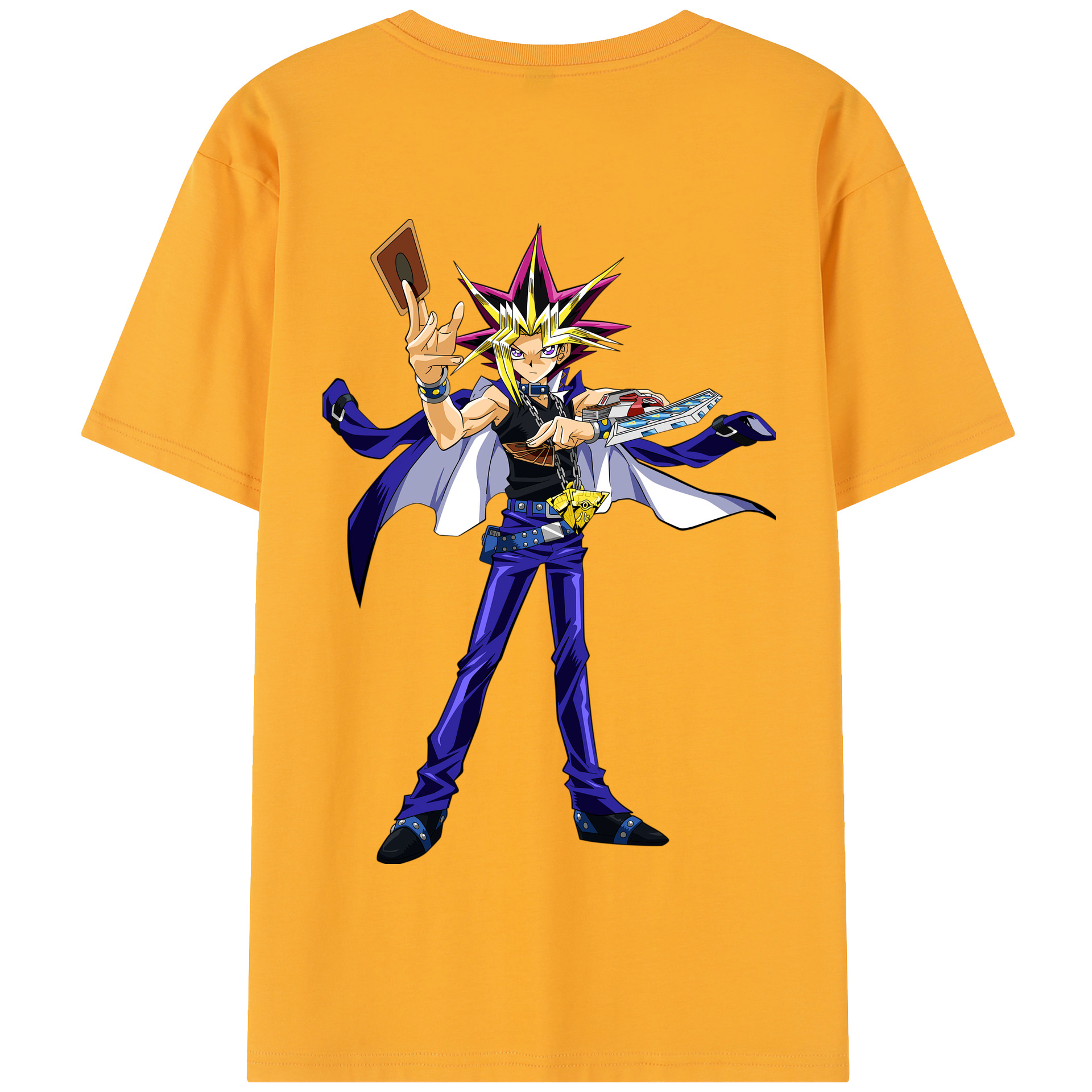 （画像用） 遊☆戯☆王 Yu-Gi-Oh! 綿100％半袖Tシャツ（背面プリント）