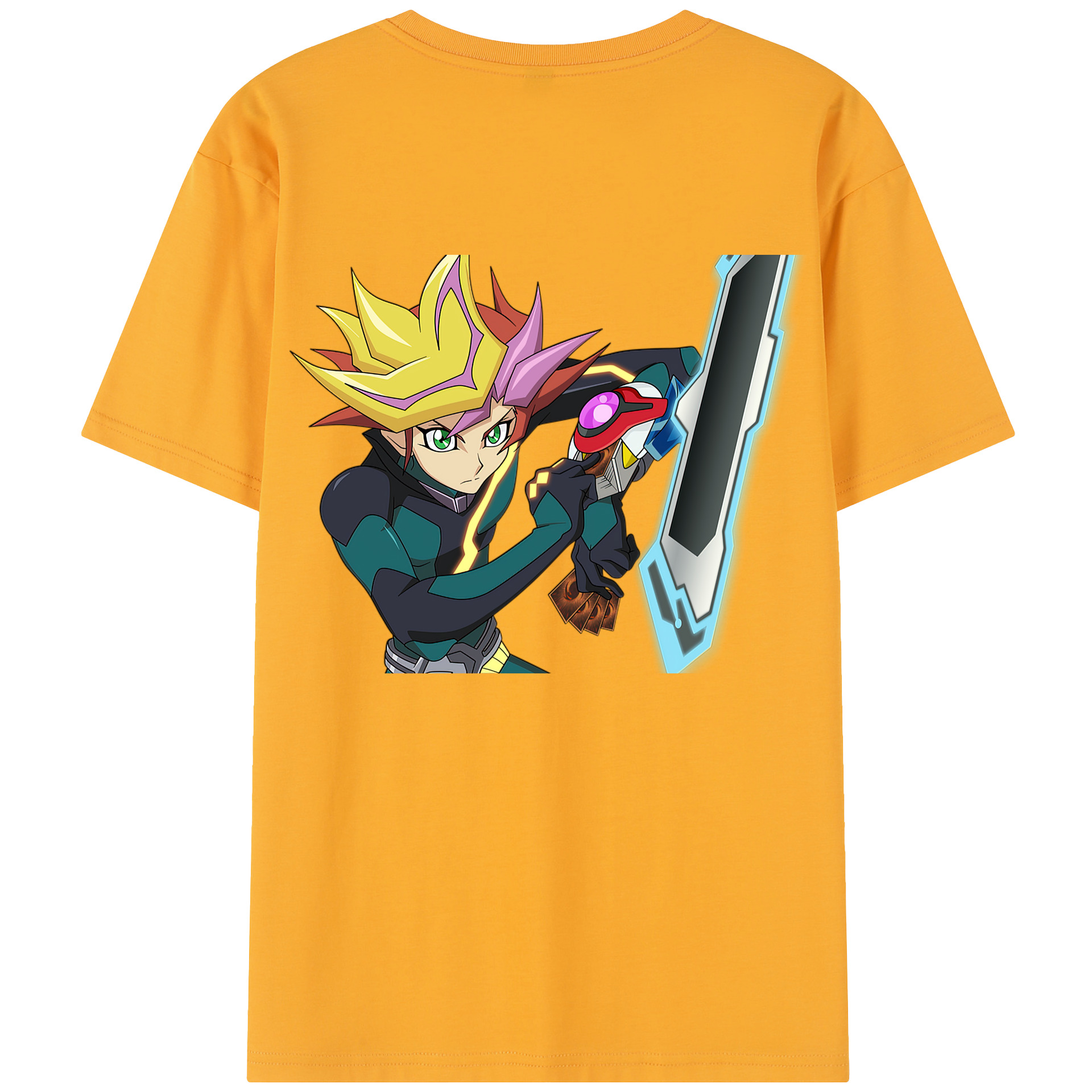 （画像用） 遊☆戯☆王 Yu-Gi-Oh! 綿100％半袖Tシャツ（背面プリント）