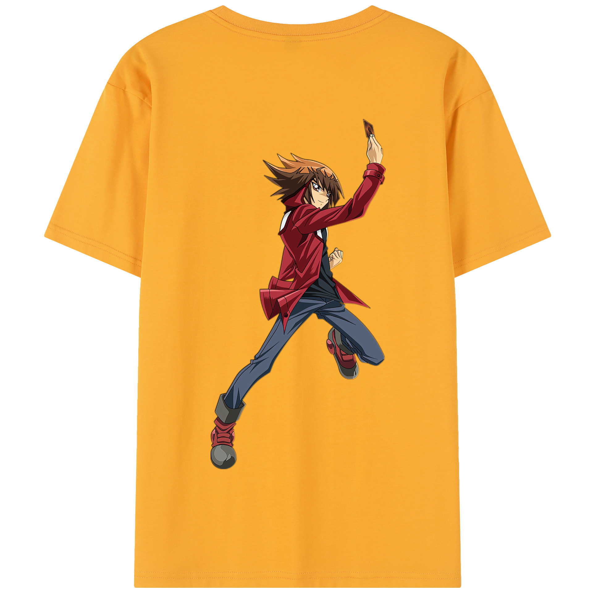 （画像用） 遊☆戯☆王 Yu-Gi-Oh! 綿100％半袖Tシャツ（背面プリント）