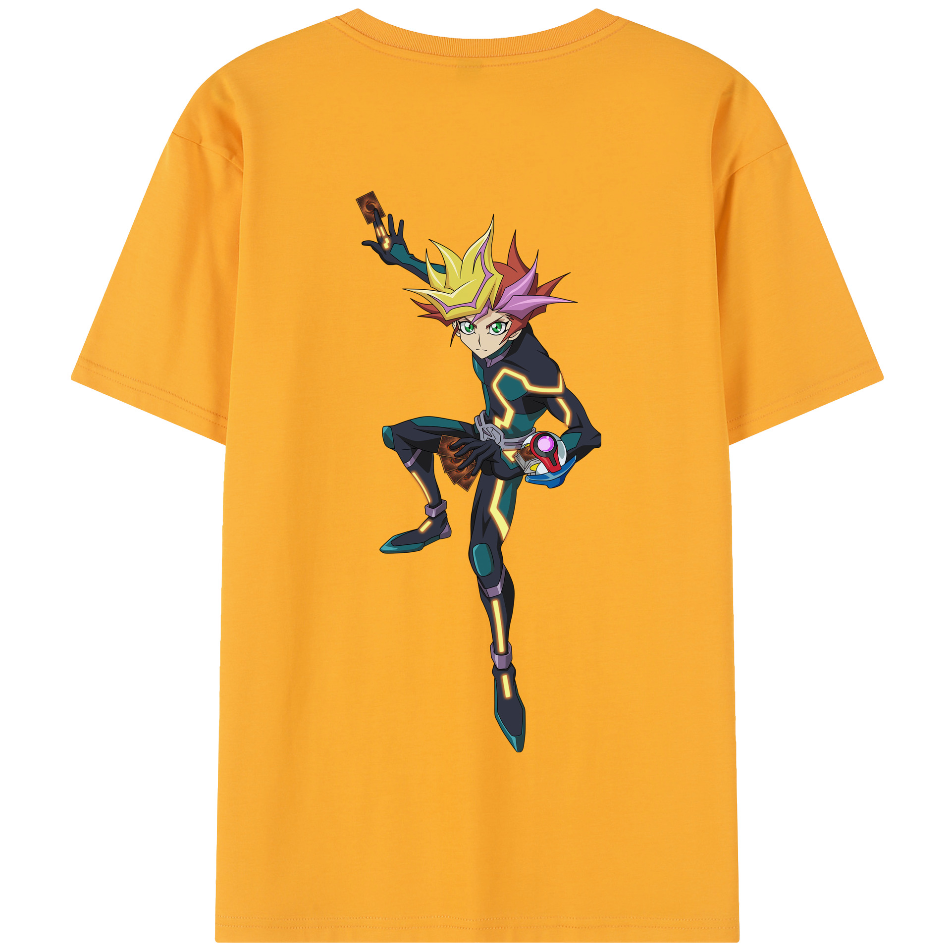 （画像用） 遊☆戯☆王 Yu-Gi-Oh! 綿100％半袖Tシャツ（背面プリント）
